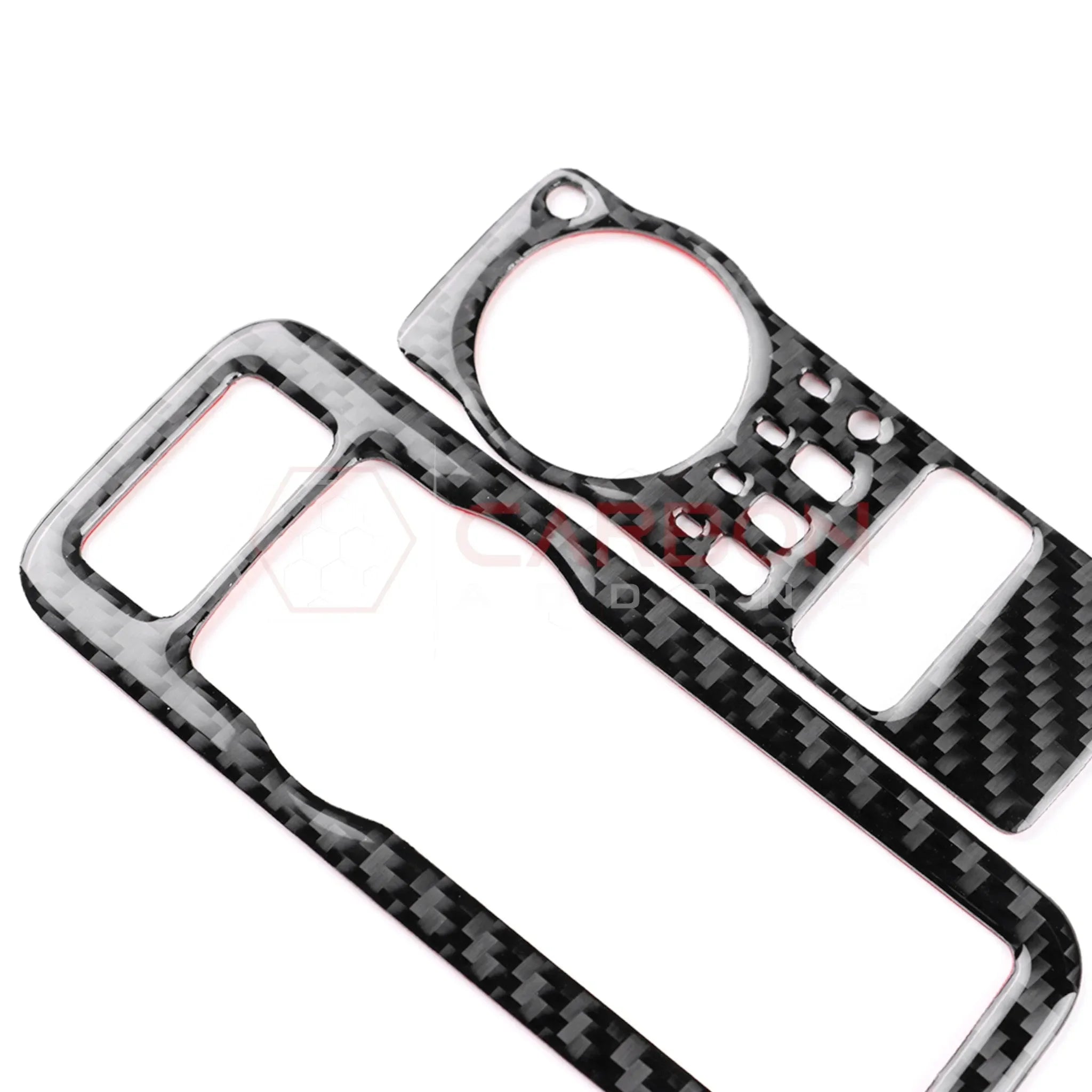 Real Carbon Fiber Headlight Control Trim Overlay for 2024+ Ford Mustang