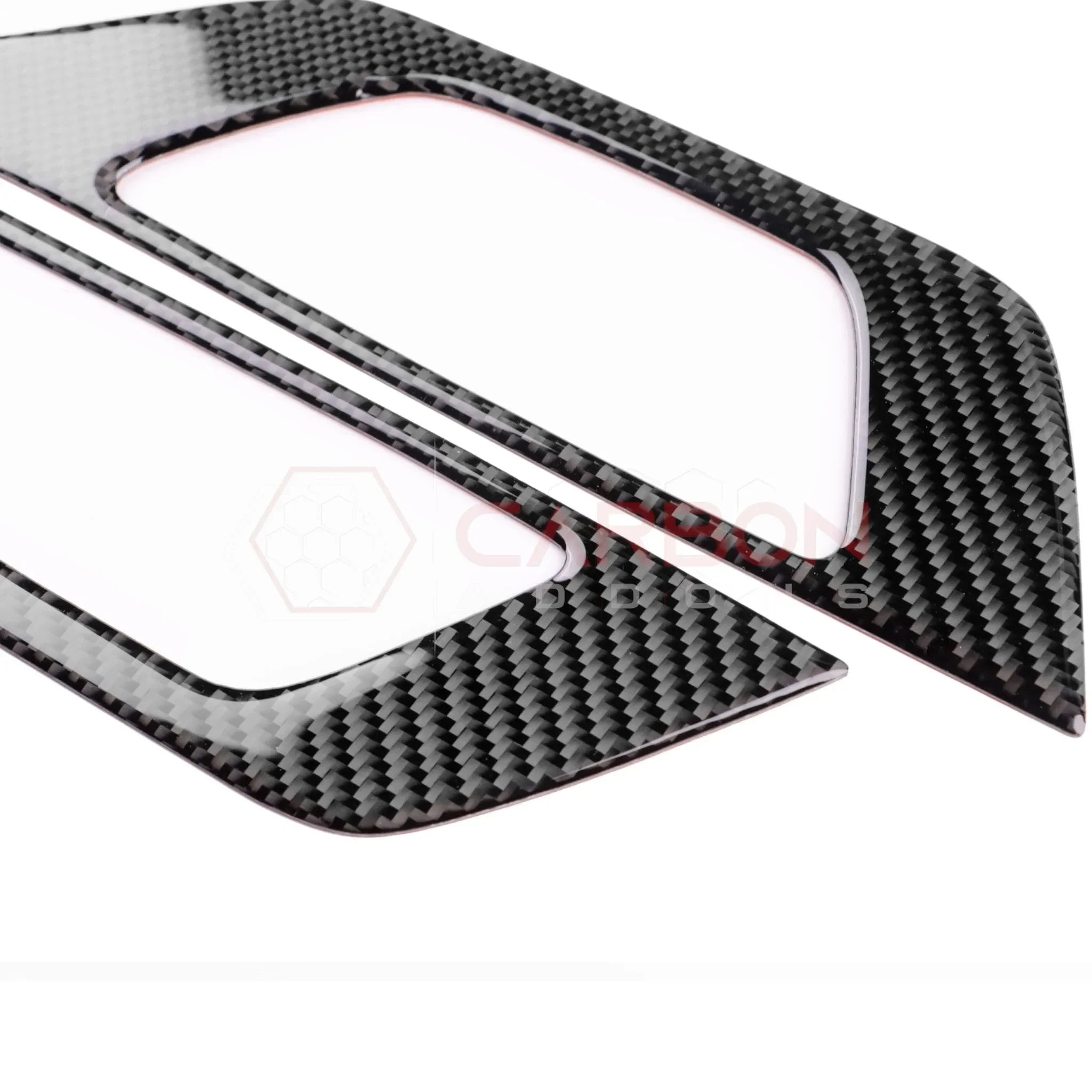 Real Carbon Fiber Seat Control Outer Trim Overlay for 2024+ Ford Mustang