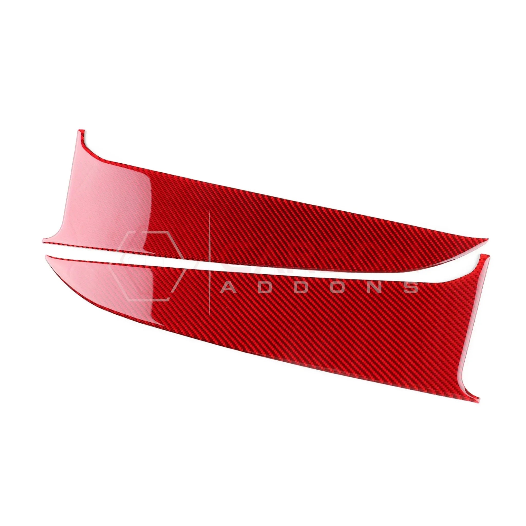 Real Carbon Fiber Lower Door Panel Trim Overlay for 2024+ Ford Mustang