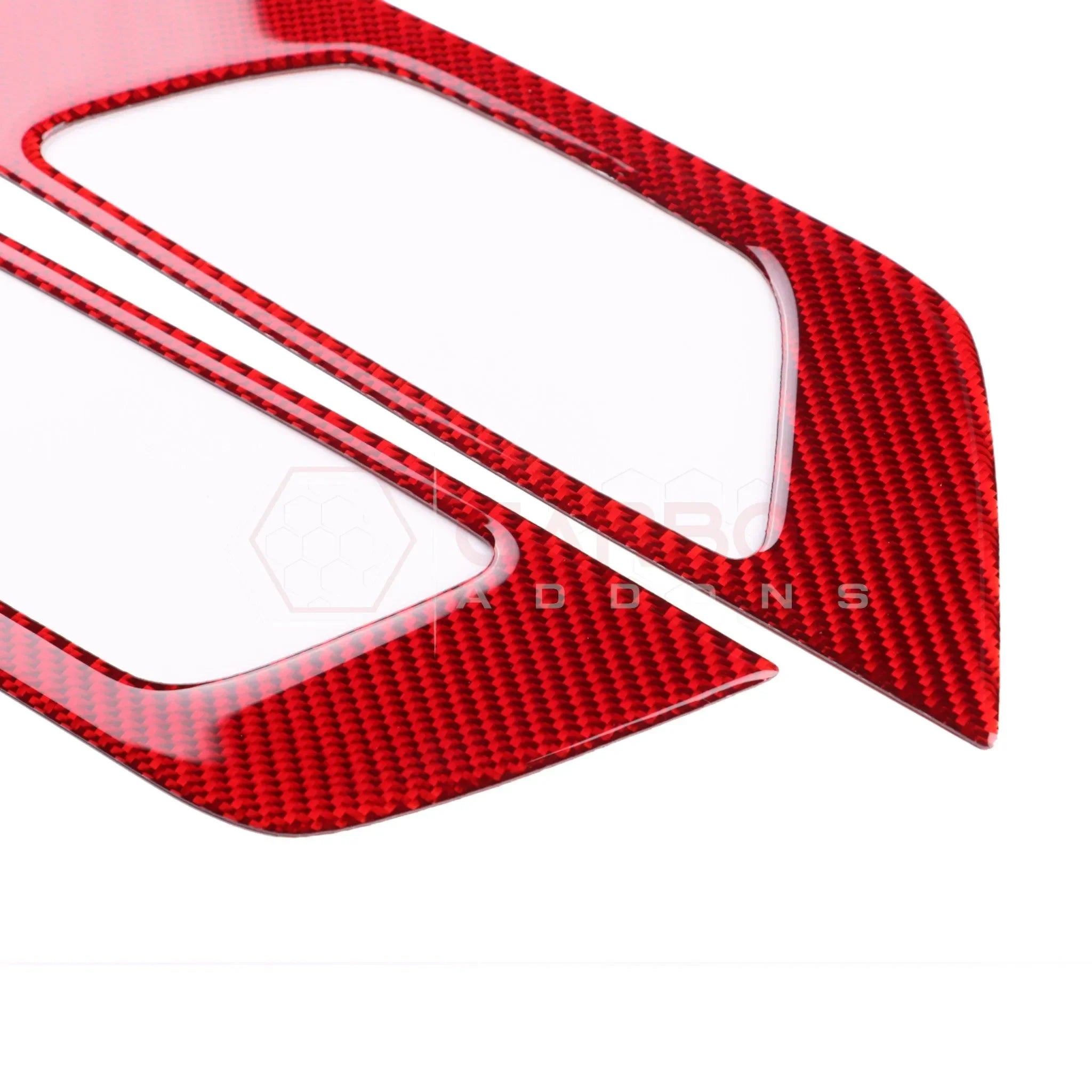 Real Carbon Fiber Seat Control Outer Trim Overlay for 2024+ Ford Mustang
