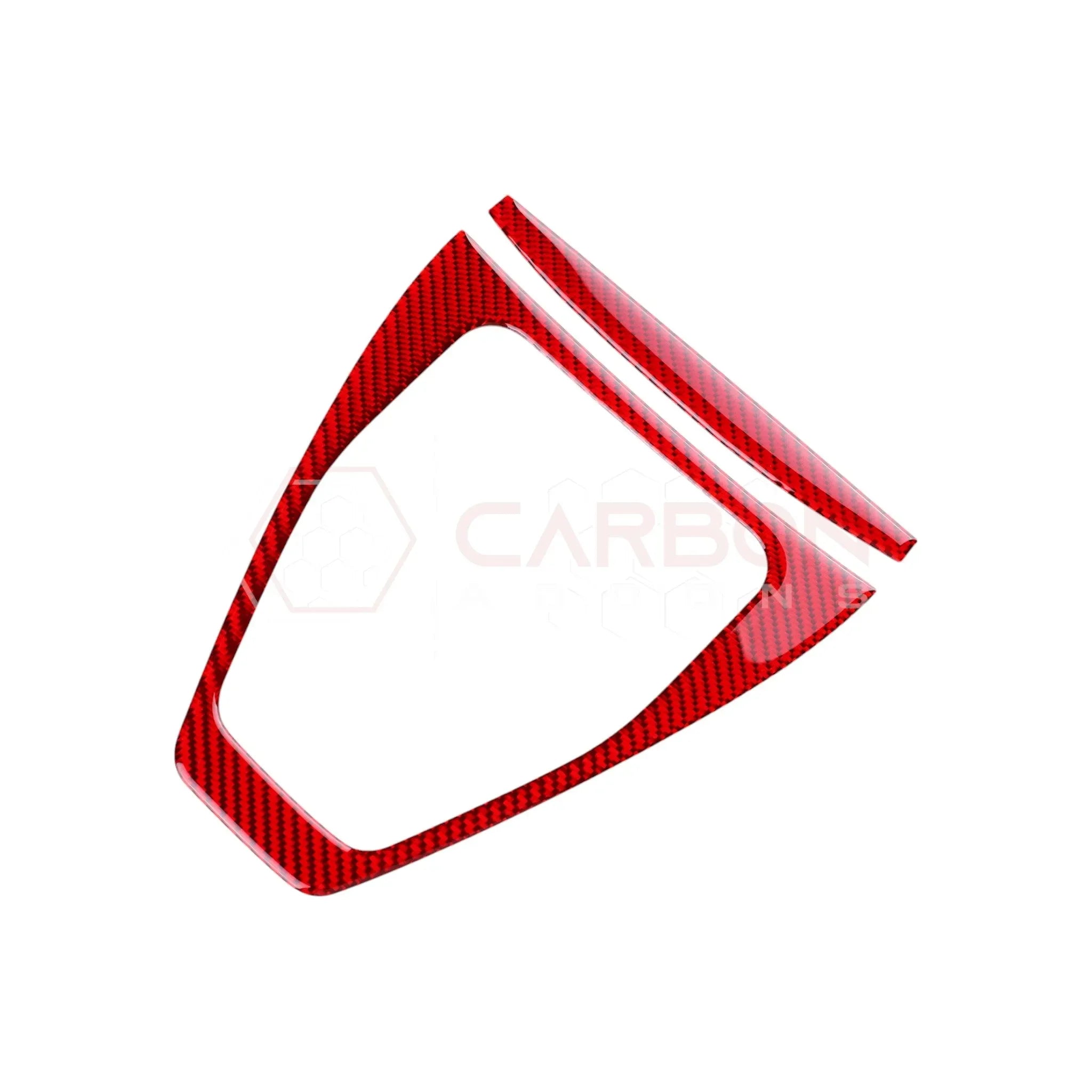 Real Carbon Fiber Gear Shifter Trim Overlay for 2024+ Ford Mustang