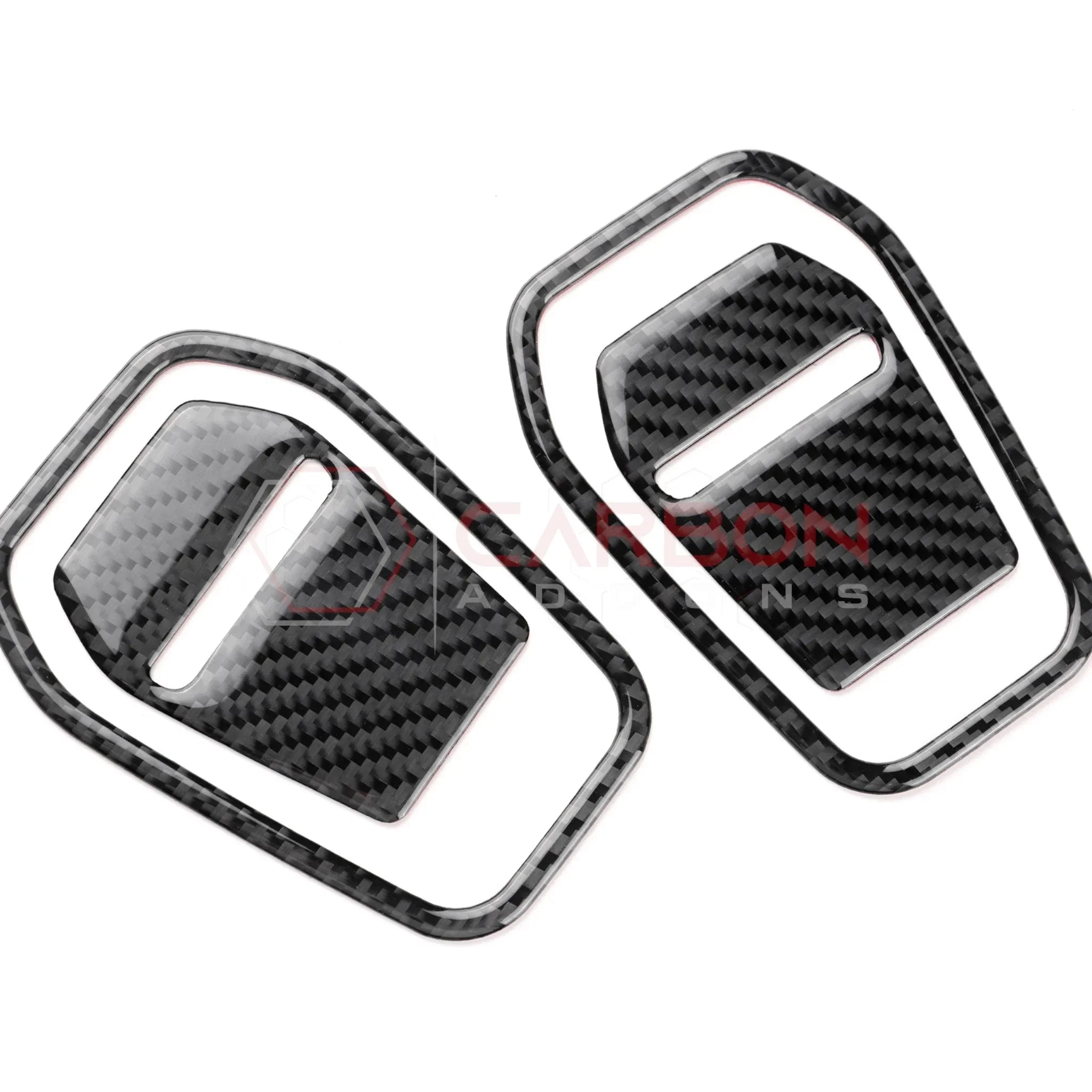 Real Carbon Fiber Front Seat Recliner Overlay for 2024+ Ford Mustang