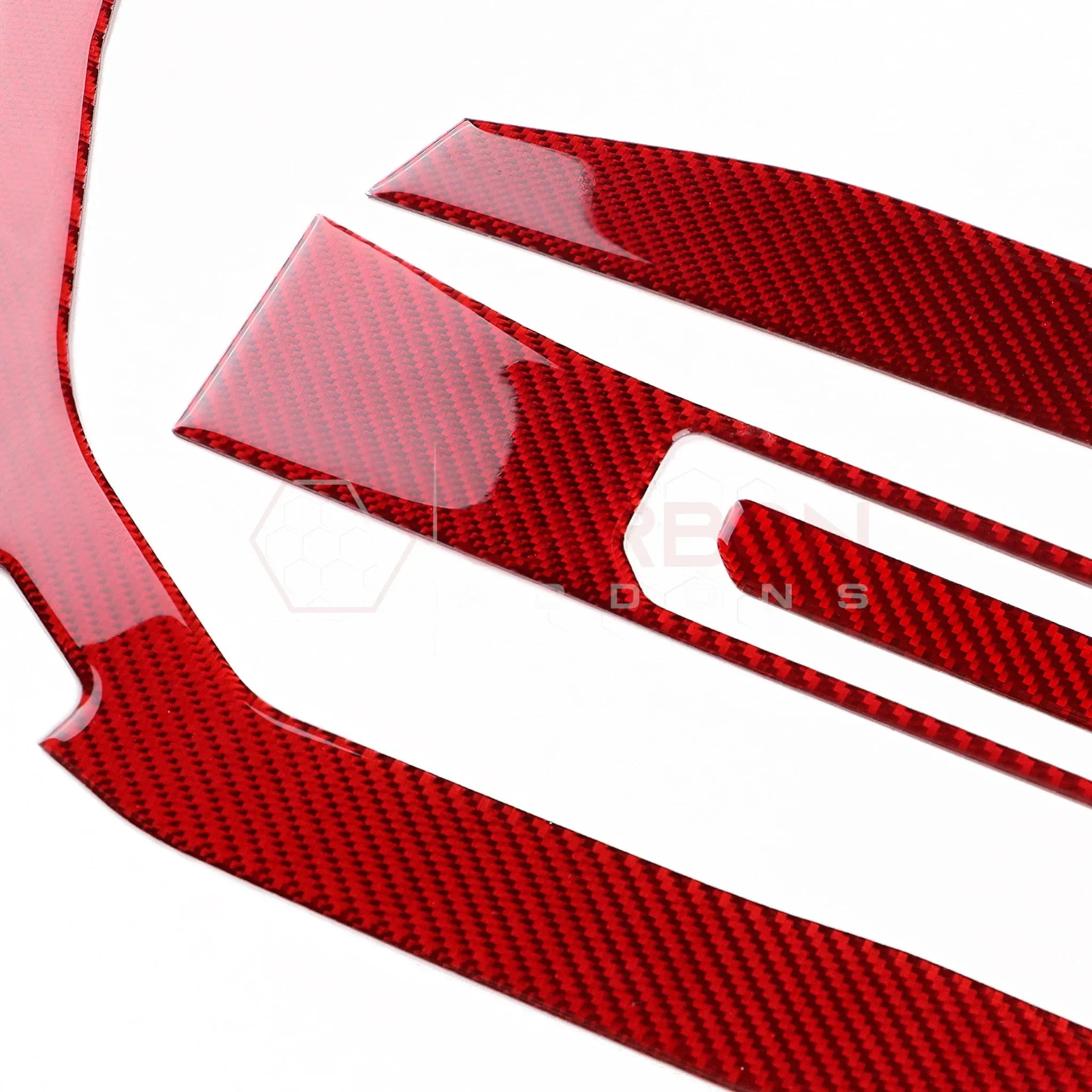 Real Carbon Fiber Passenger Side Dashboard Trim Overlays for 2024+ Ford Mustang