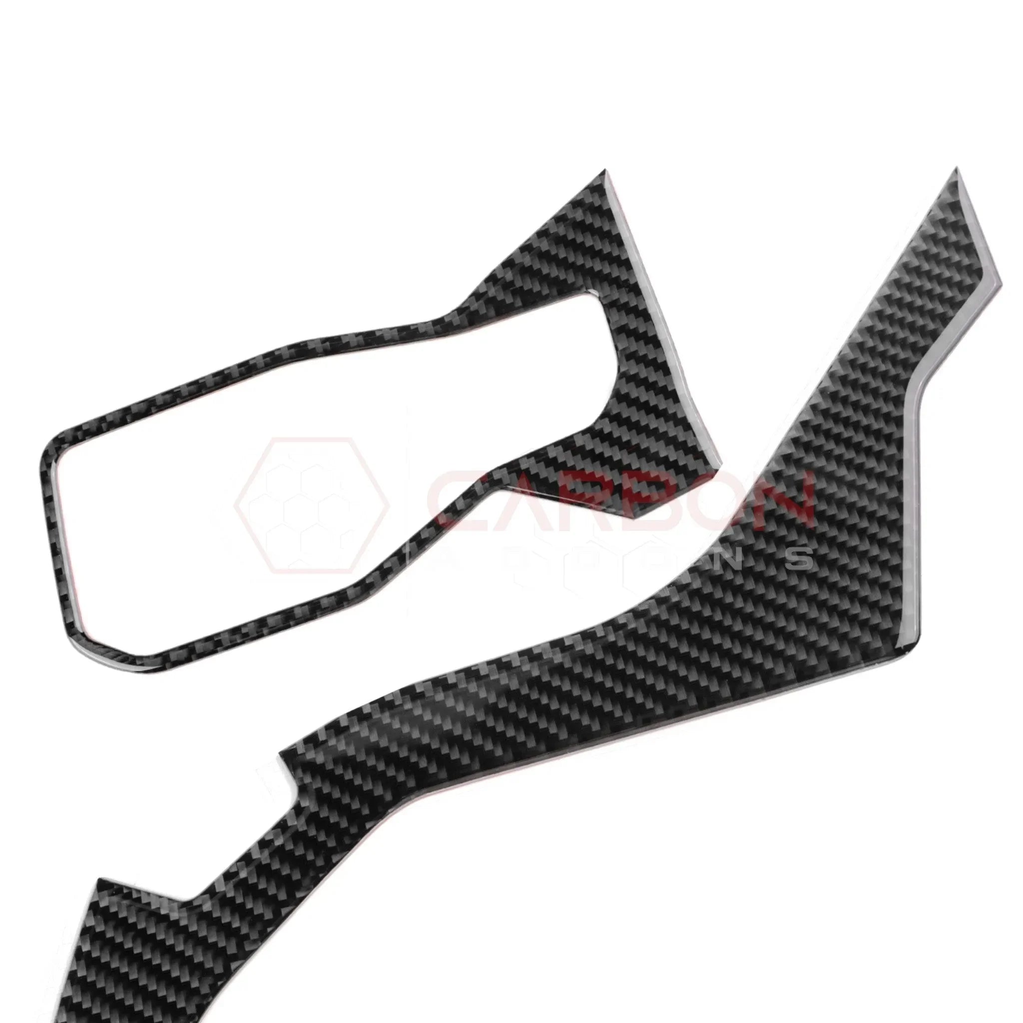 Real Carbon Fiber Driver Side Dashboard Trim Overlays for 2024+ Ford Mustang