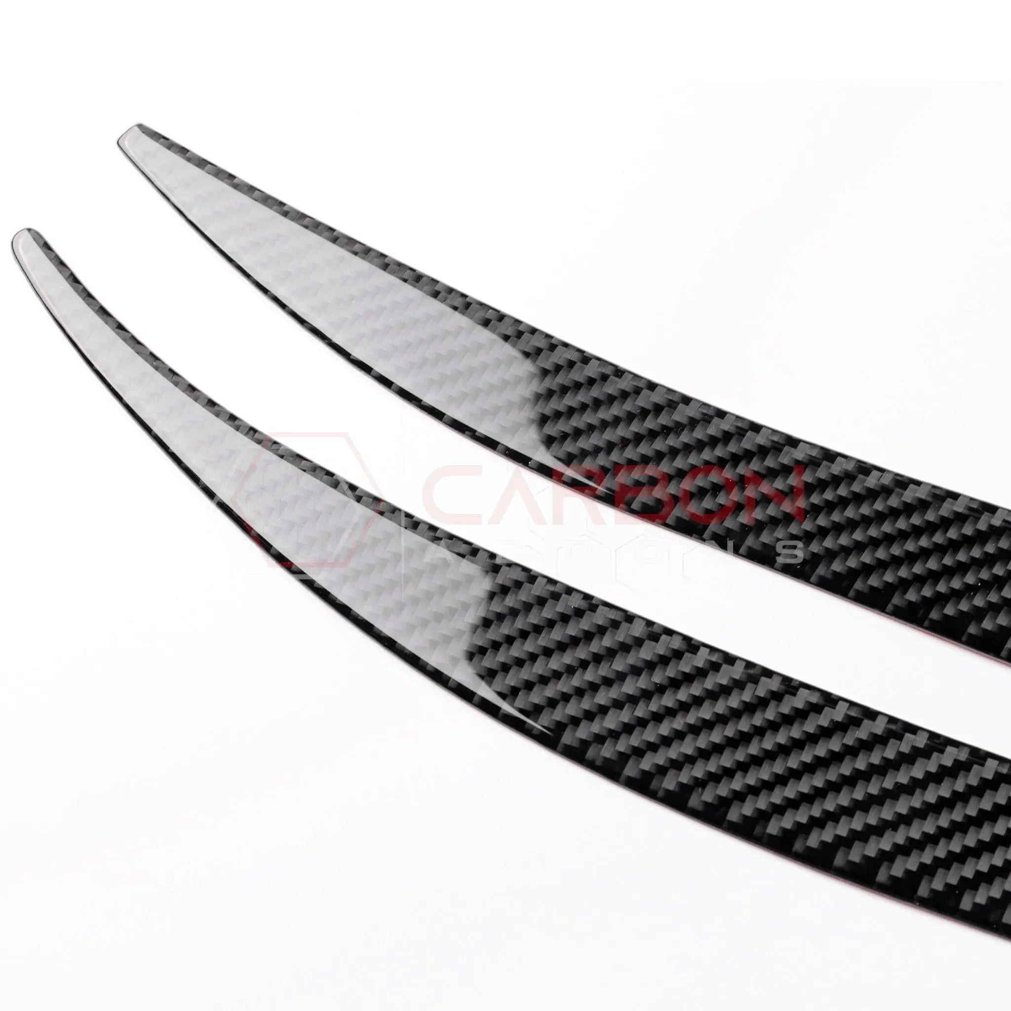 Real Carbon Fiber Door Jamb Trim Overlays for 2024+ Ford Mustang