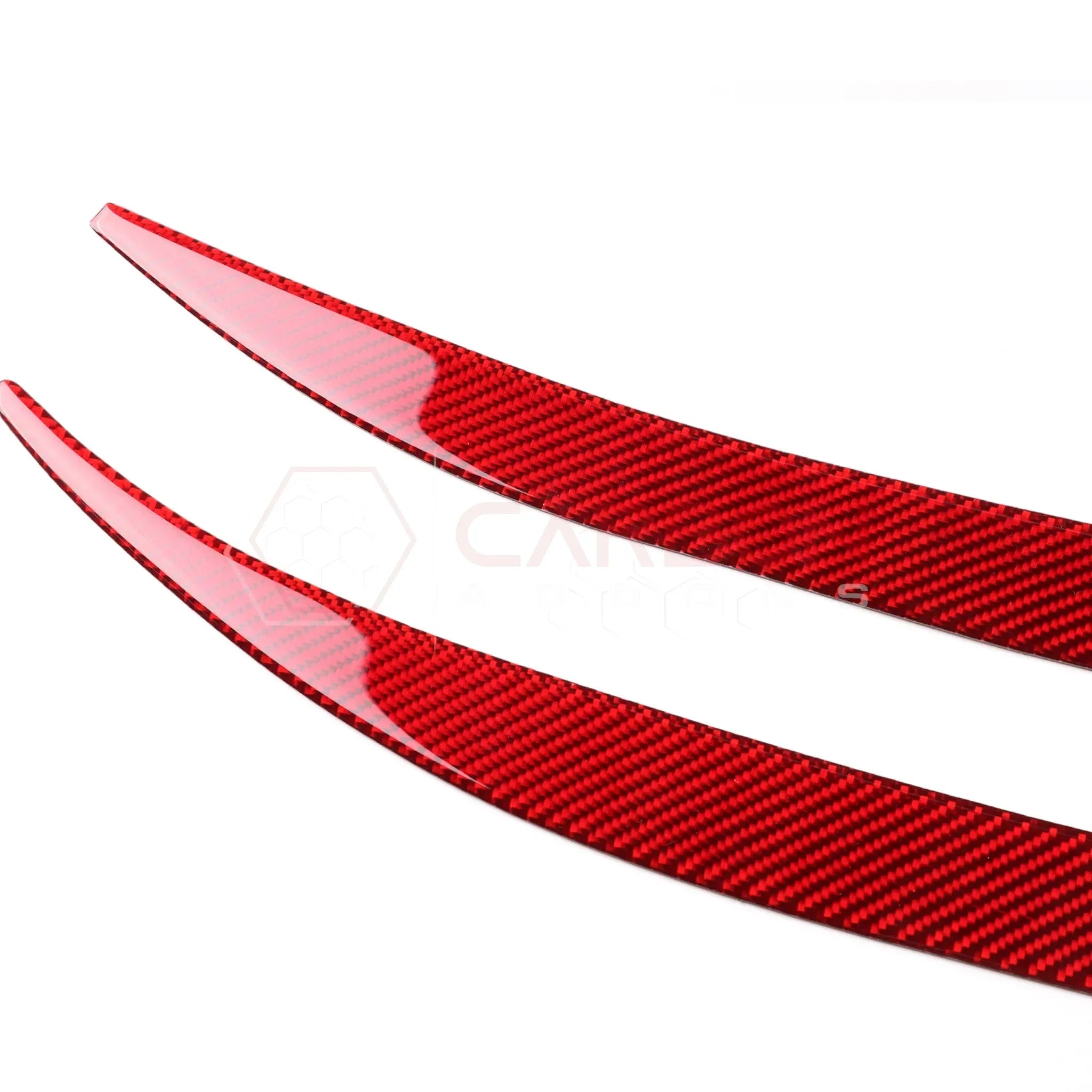 Real Carbon Fiber Door Jamb Trim Overlays for 2024+ Ford Mustang
