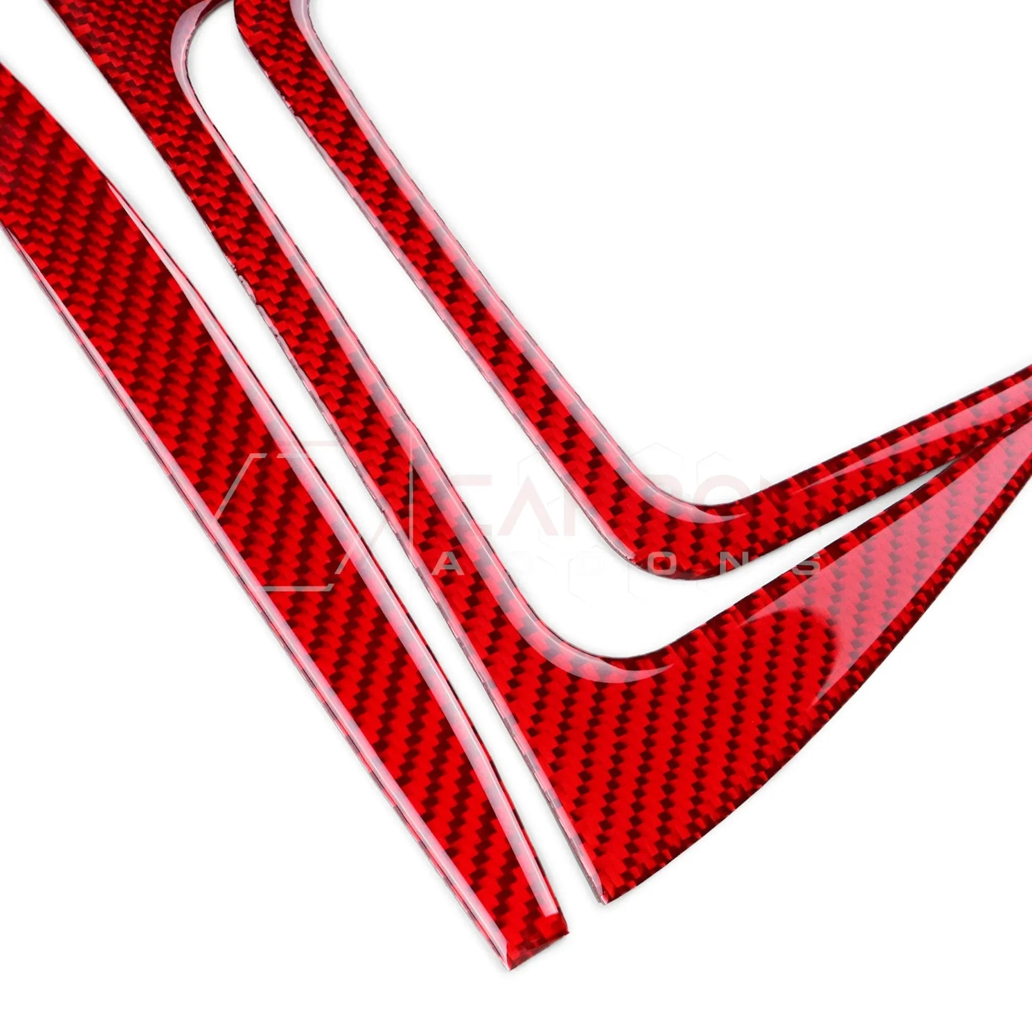 Real Carbon Fiber Gear Shifter Trim Overlay for 2024+ Ford Mustang