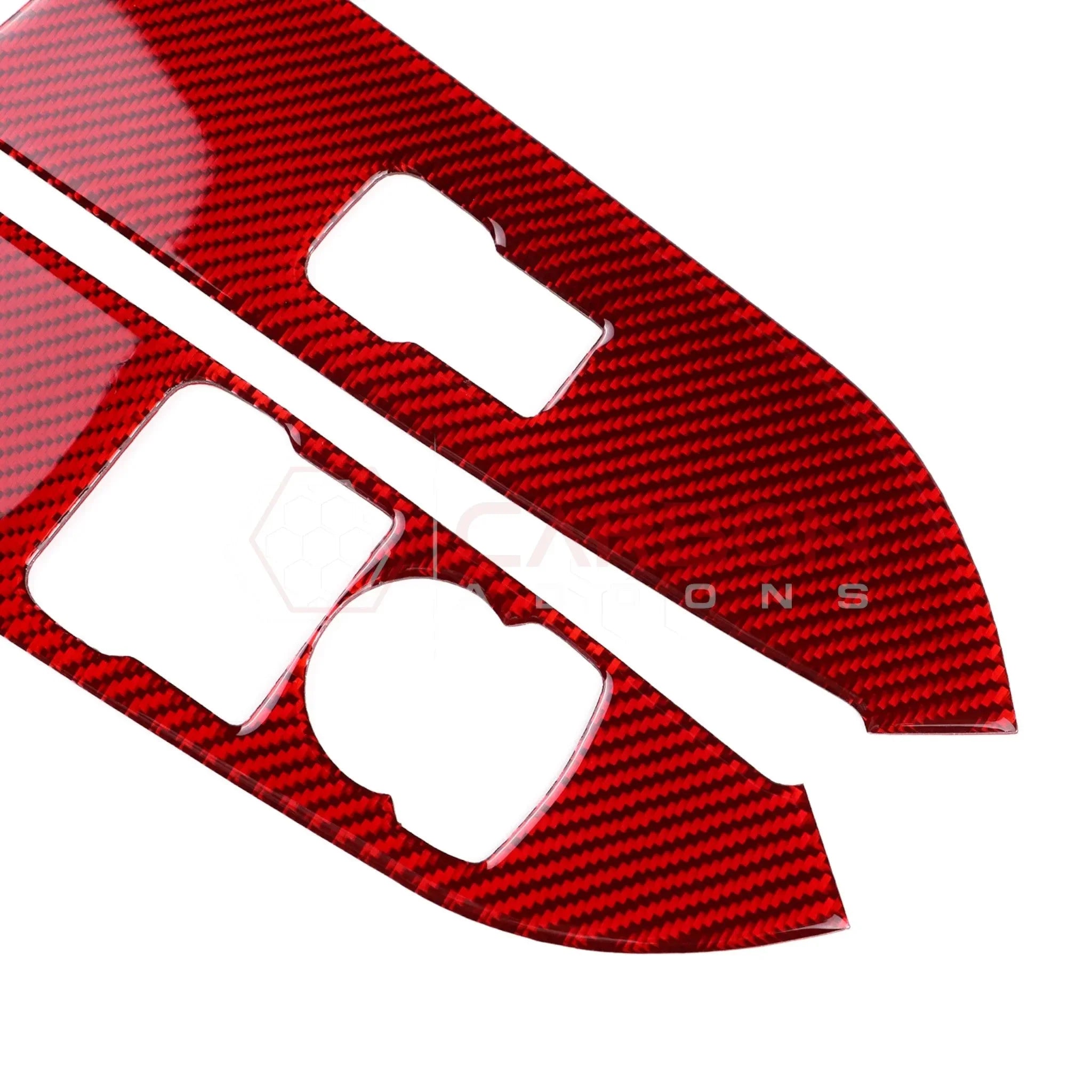 Real Carbon Fiber Window Switch Trim Overlay for 2024+ Ford Mustang