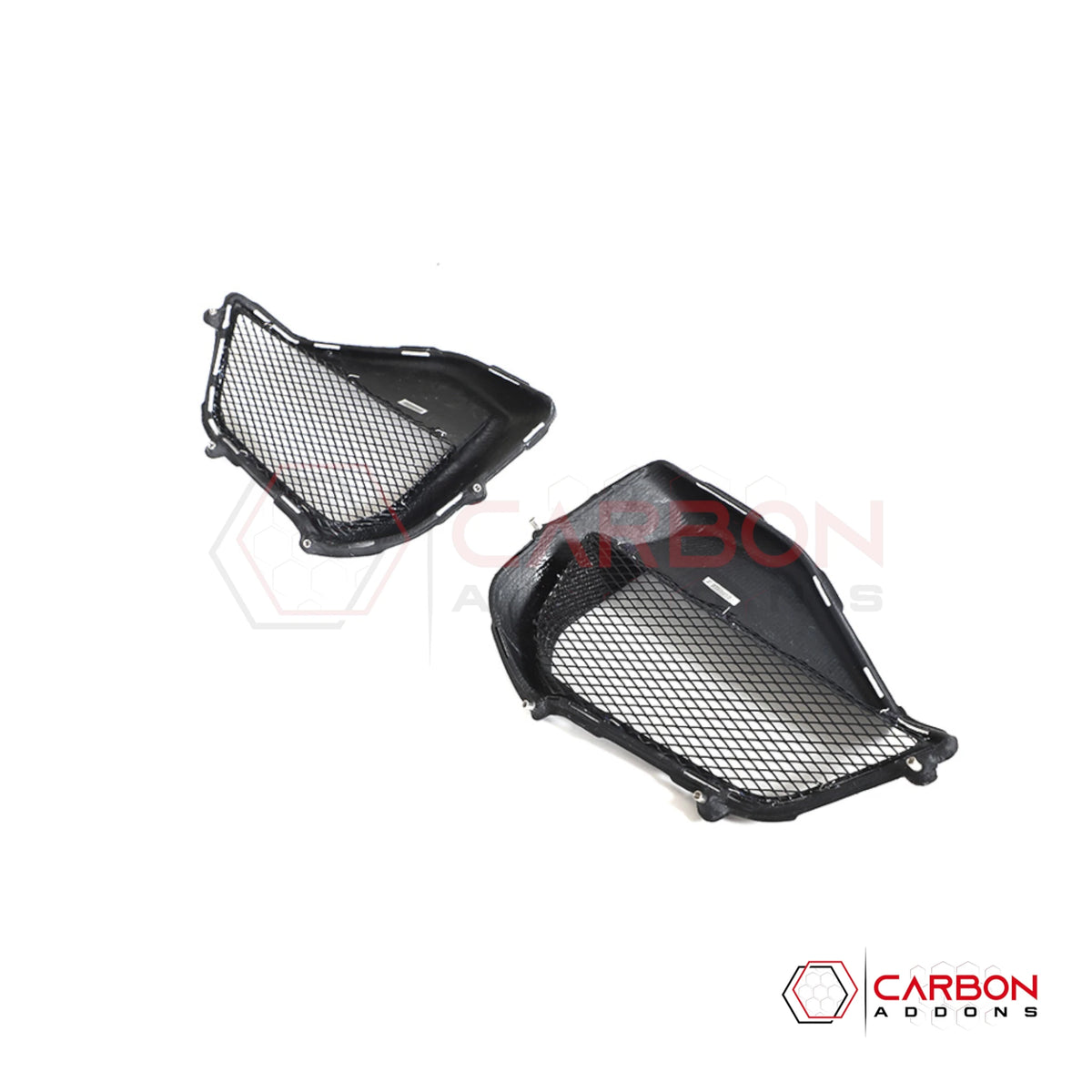 Real Carbon Fiber Lower Grille Bezels for 2024+ Ford Mustang GT