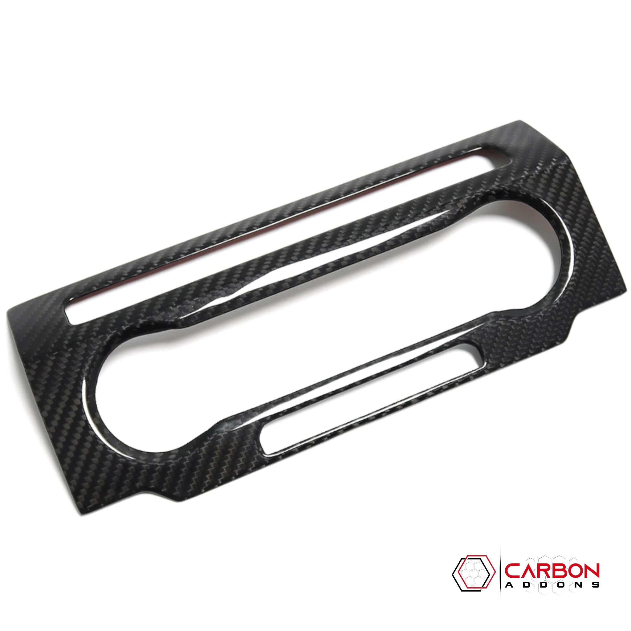 Real Carbon Fiber Radio Control Button Trim Cover for Ford F-150 2015-2020