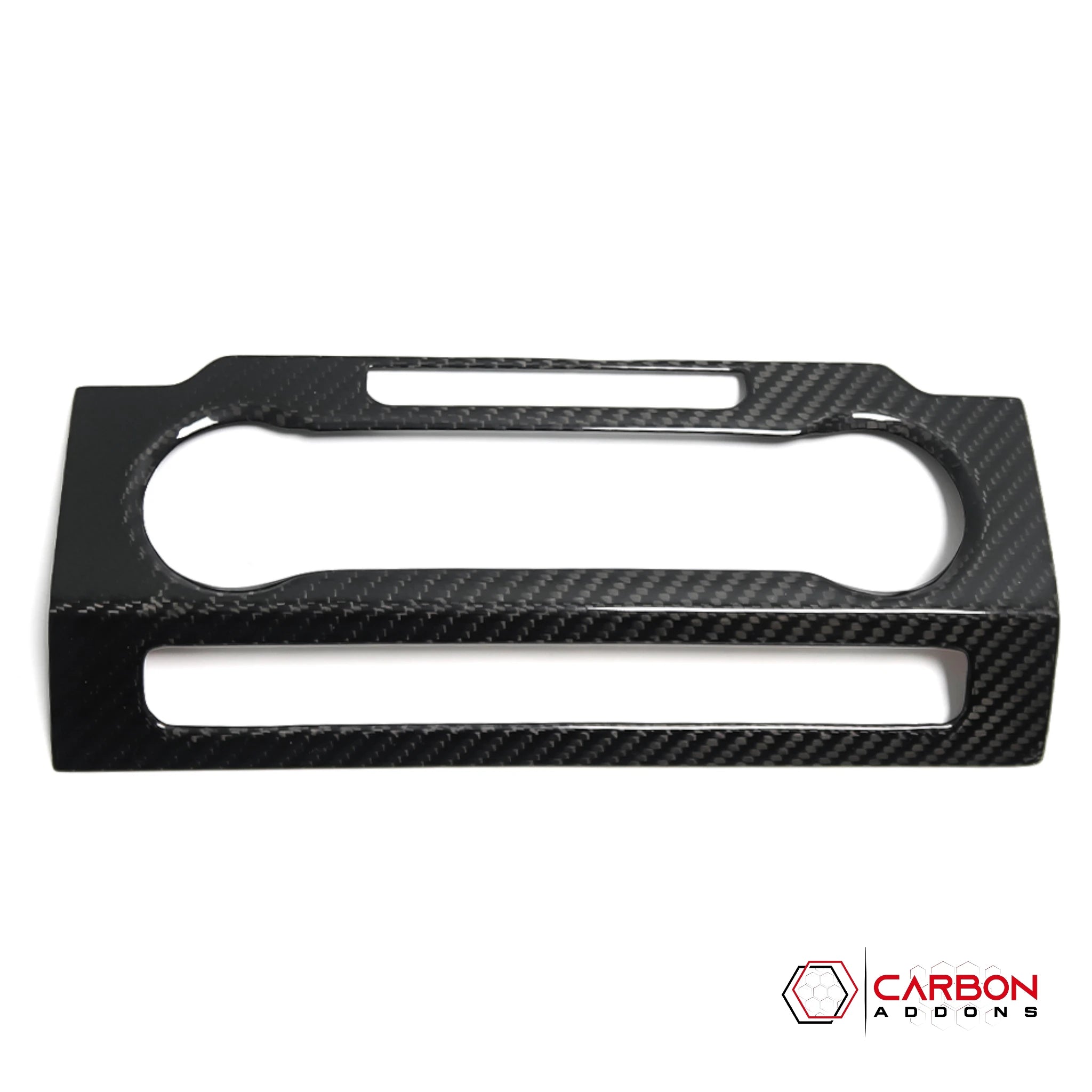 Real Carbon Fiber Radio Control Button Trim Cover for Ford F-150 2015-2020