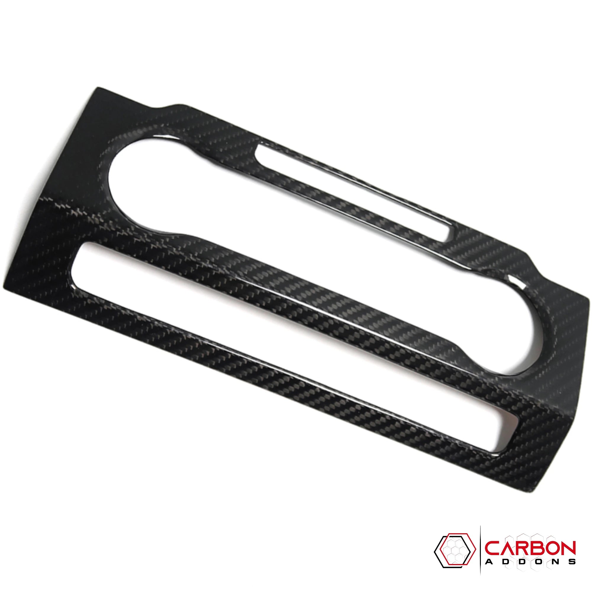 Real Carbon Fiber Radio Control Button Trim Cover for Ford F-150 2015-2020