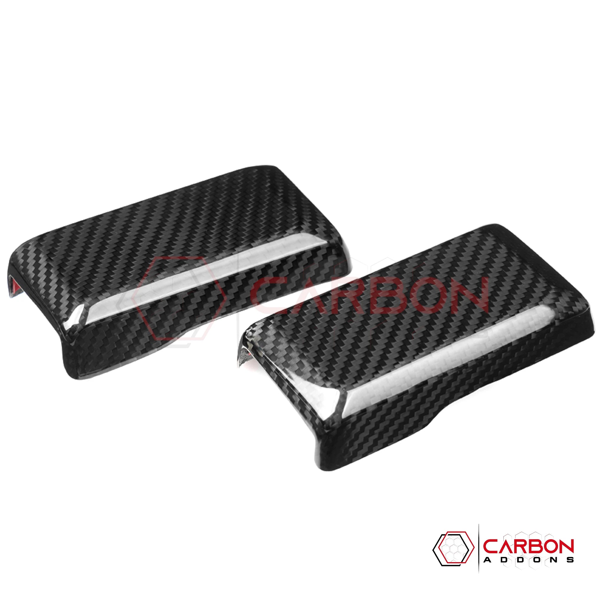 Real Carbon Fiber Rear Window Hinge Covers For 2021+ Ford Bronco (Glossy or Matte)