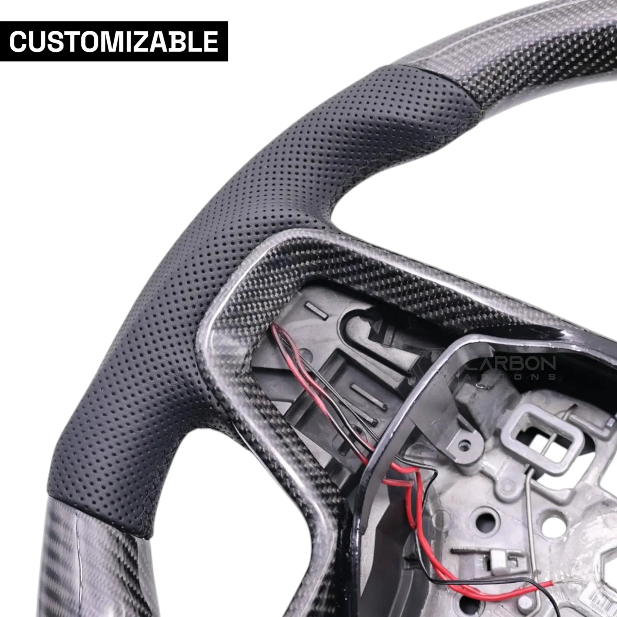 Customizable Carbon Fiber Steering Wheel For 2021+ Bronco