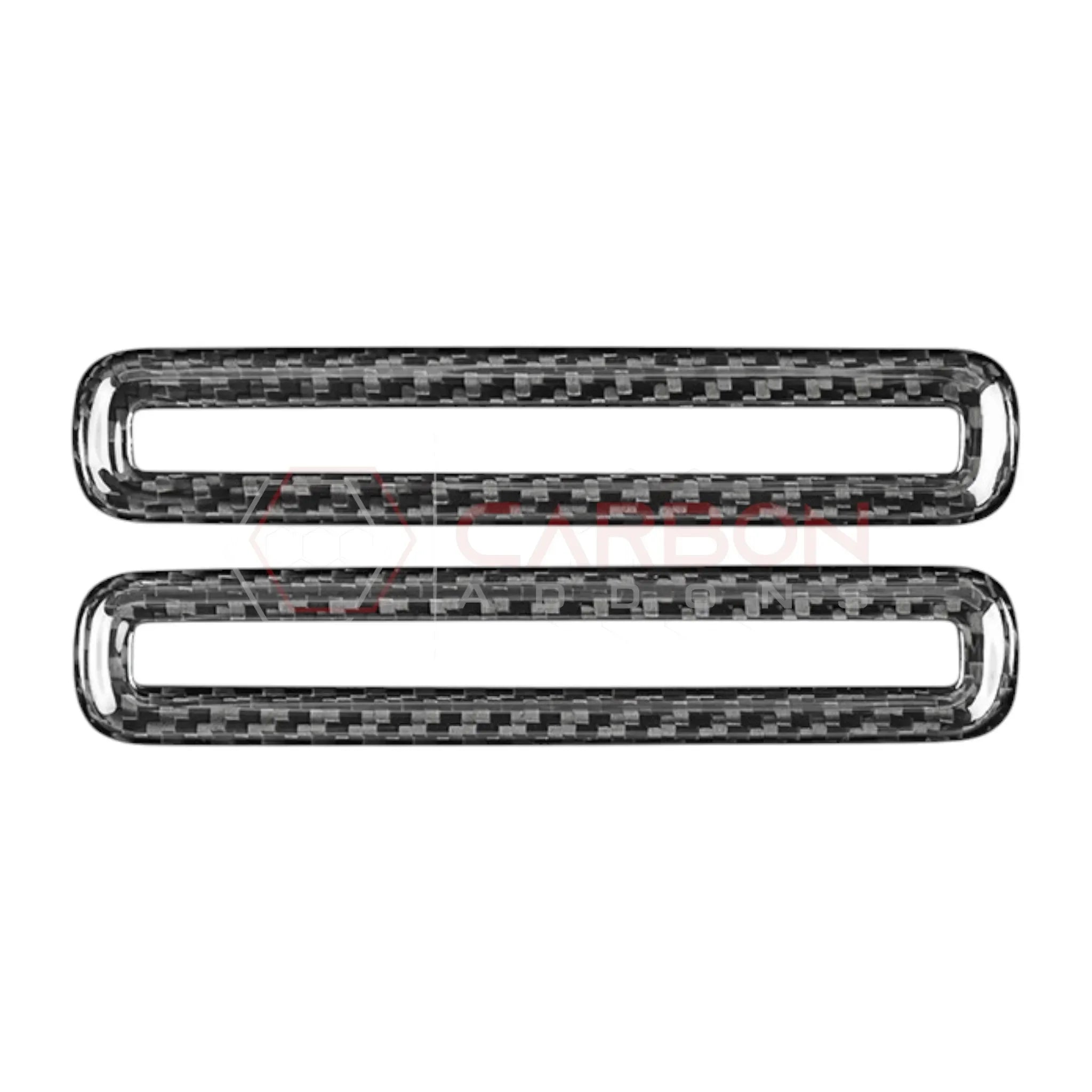 Real Carbon Fiber Door A/C Vent Trim Covers for 2024+ Ford Mustang