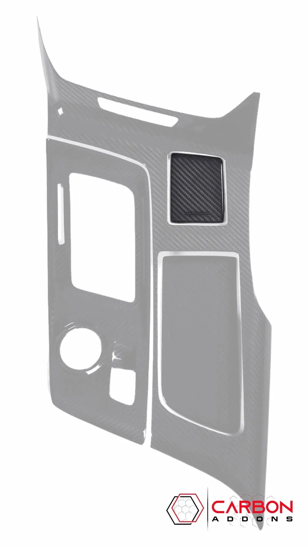 C7 Corvette 2014-2019 Carbon Fiber Center Console Ashtray Cover - carbonaddons Carbon Fiber Parts, Accessories, Upgrades, Mods