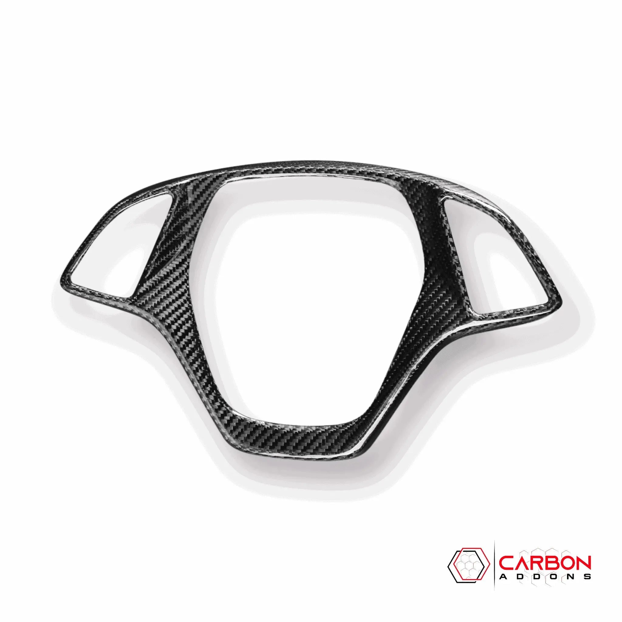 C7 Corvette 2014-2019 Carbon Fiber Steering Wheel Button Trim Cover - carbonaddons Carbon Fiber Parts, Accessories, Upgrades, Mods