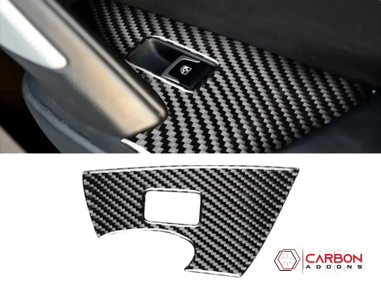 C7 Corvette 2014-2019 Door Panel Trim Carbon Fiber Overlay - carbonaddons Carbon Fiber Parts, Accessories, Upgrades, Mods