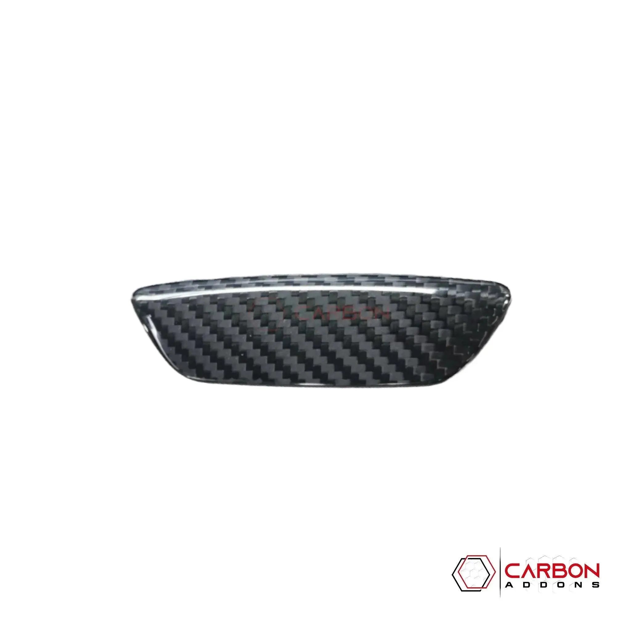 C8 2020+ Chevy Corvette Middle Speaker Badge Carbon Fiber Cover - carbonaddons Carbon Fiber Parts, Accessories, Upgrades, Mods