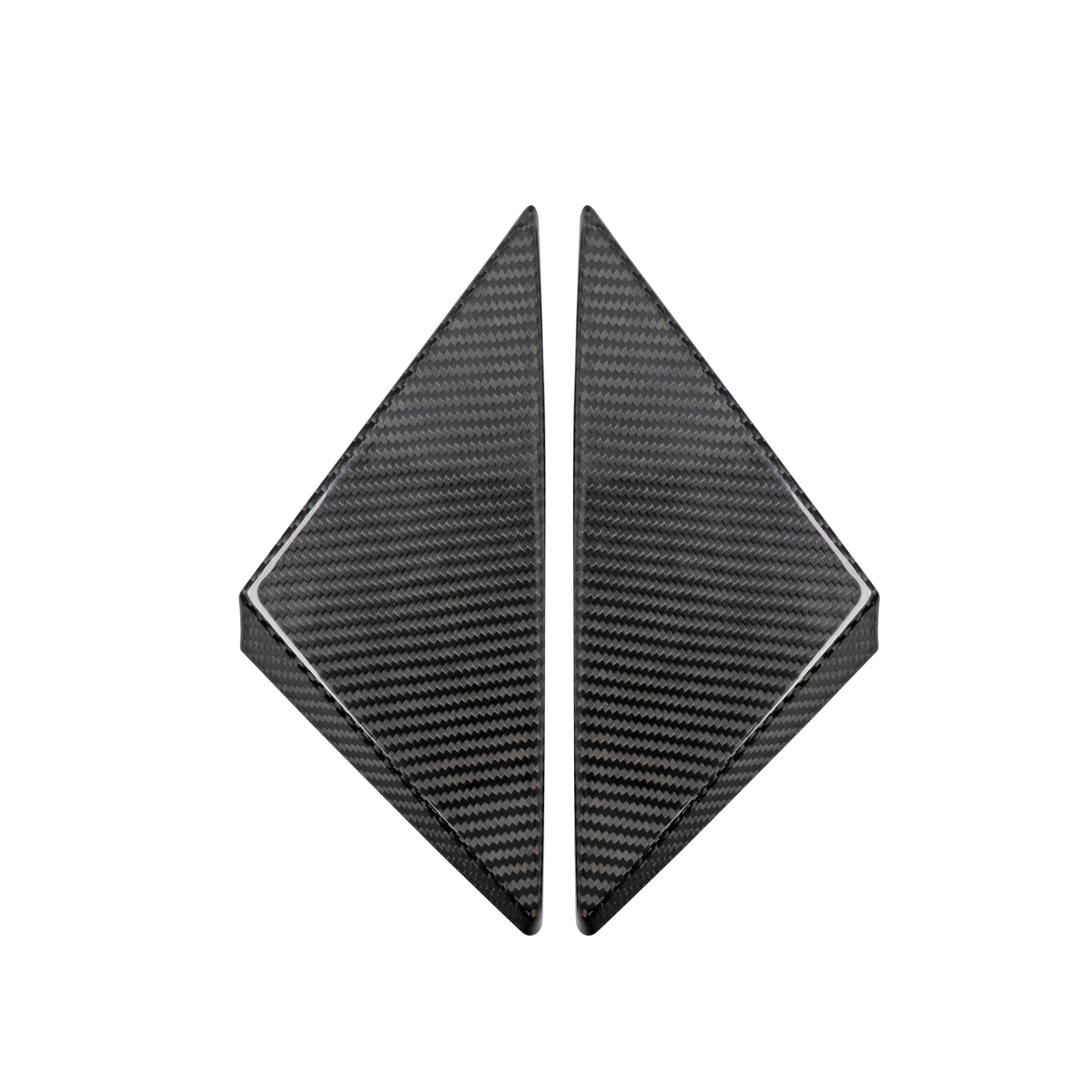 C8 Corvette 2020+ Real Carbon Fiber A-Pillar Trim Cover - carbonaddons Carbon Fiber Parts, Accessories, Upgrades, Mods