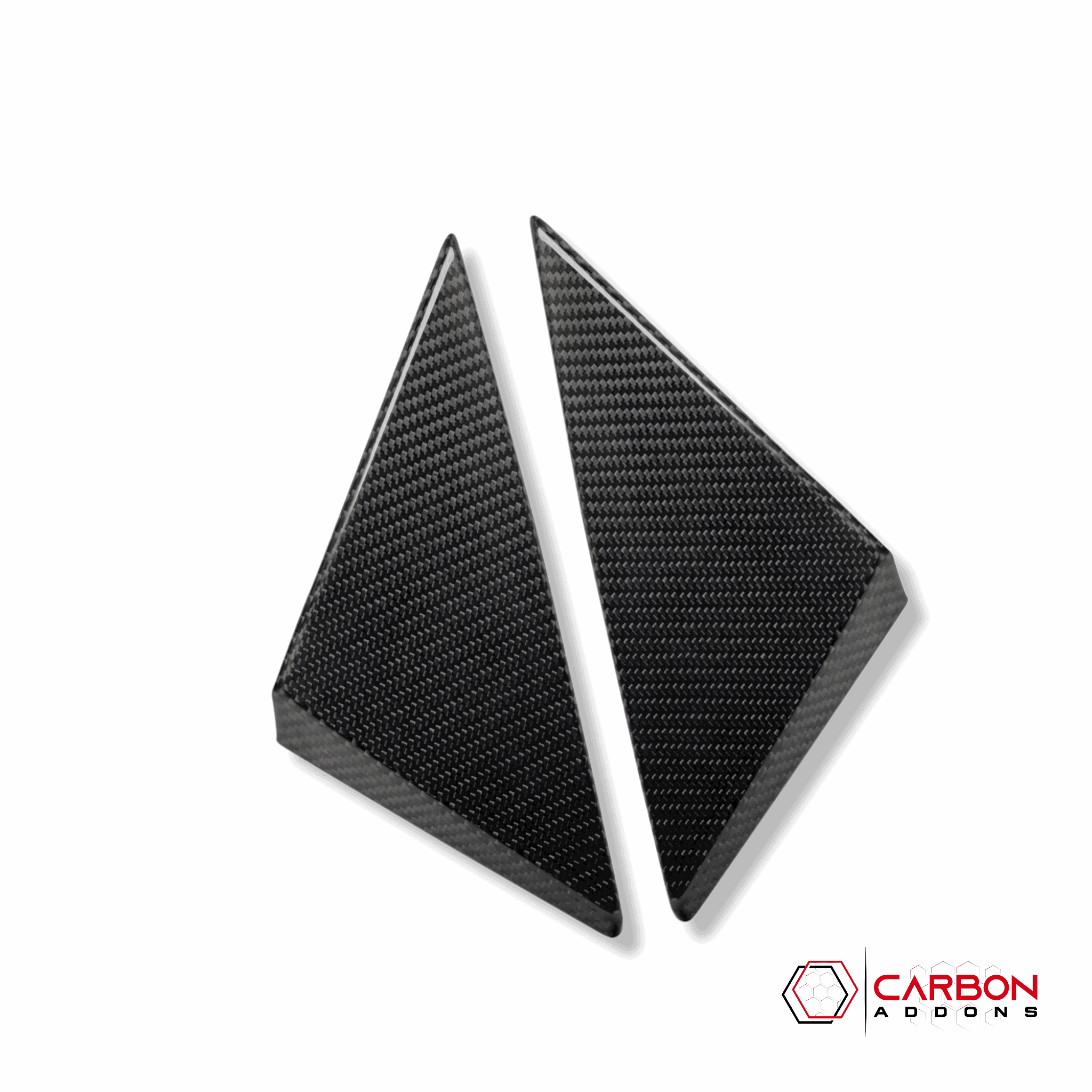C8 Corvette 2020+ Real Carbon Fiber A-Pillar Trim Cover - carbonaddons Carbon Fiber Parts, Accessories, Upgrades, Mods