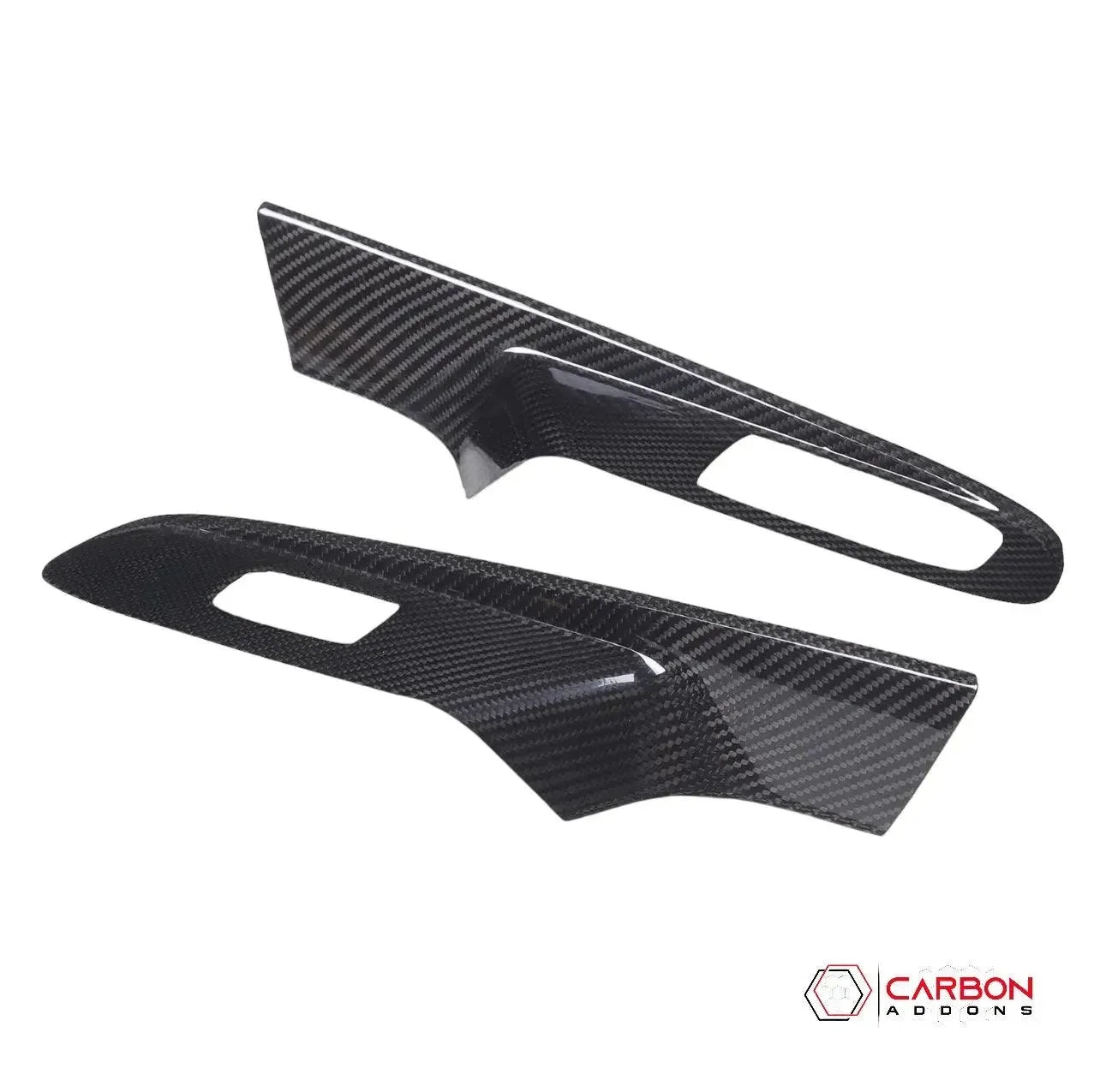 C8 Corvette 2020+ Real Carbon Fiber Window Switch Trim Cover - carbonaddons Carbon Fiber Parts, Accessories, Upgrades, Mods