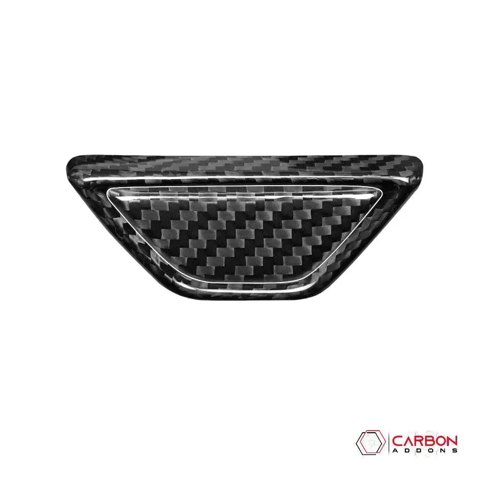 C8 Corvette Carbon Fiber Arm Rest Button & trim Cover - carbonaddons Carbon Fiber Parts, Accessories, Upgrades, Mods