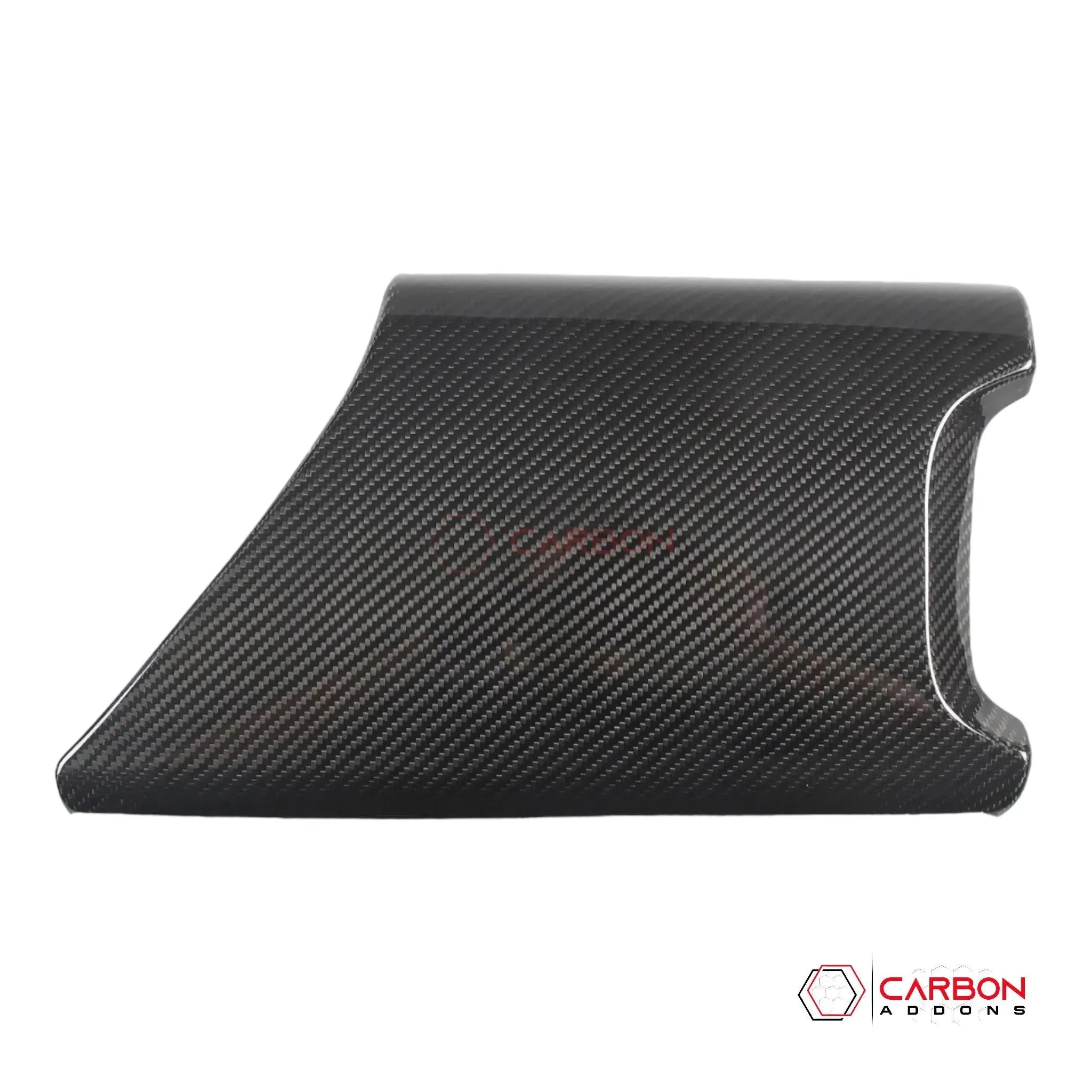 C8 Corvette Carbon Fiber Center Console Lid Arm Rest Cover - carbonaddons Carbon Fiber Parts, Accessories, Upgrades, Mods