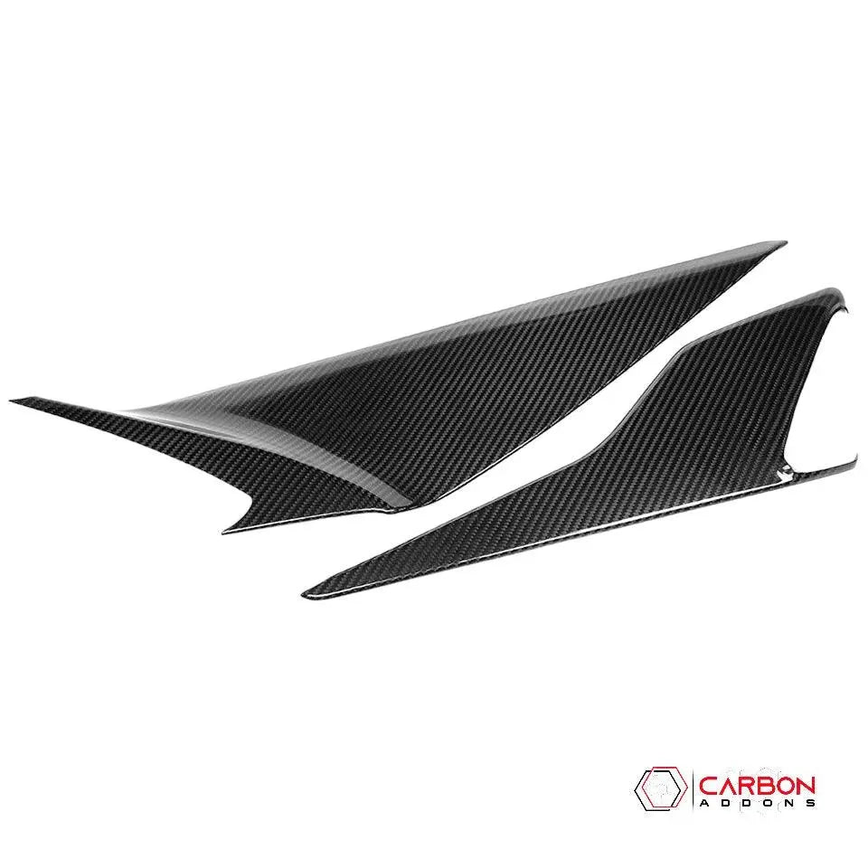 C8 Corvette Carbon Fiber Center Console Side Trim Covers - carbonaddons Carbon Fiber Parts, Accessories, Upgrades, Mods