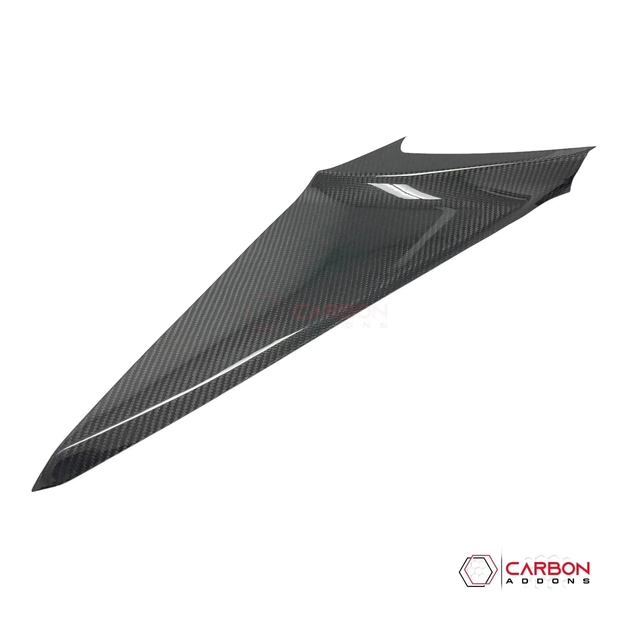 C8 Corvette Carbon Fiber Center Console Side Trim Covers - carbonaddons Carbon Fiber Parts, Accessories, Upgrades, Mods