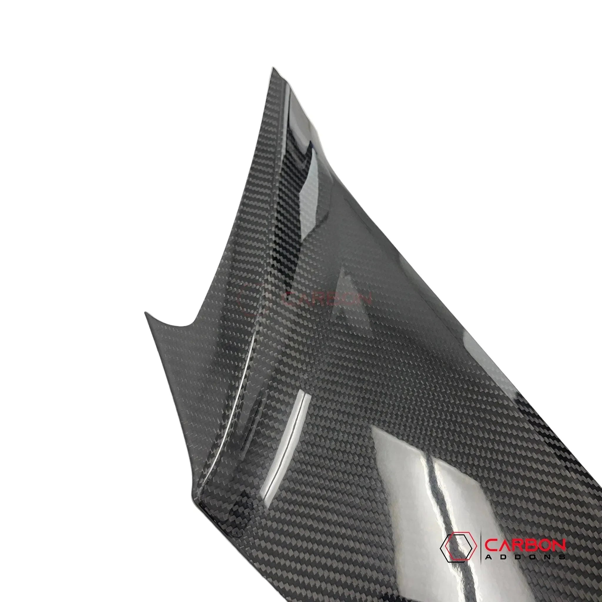 C8 Corvette Carbon Fiber Center Console Side Trim Covers - carbonaddons Carbon Fiber Parts, Accessories, Upgrades, Mods