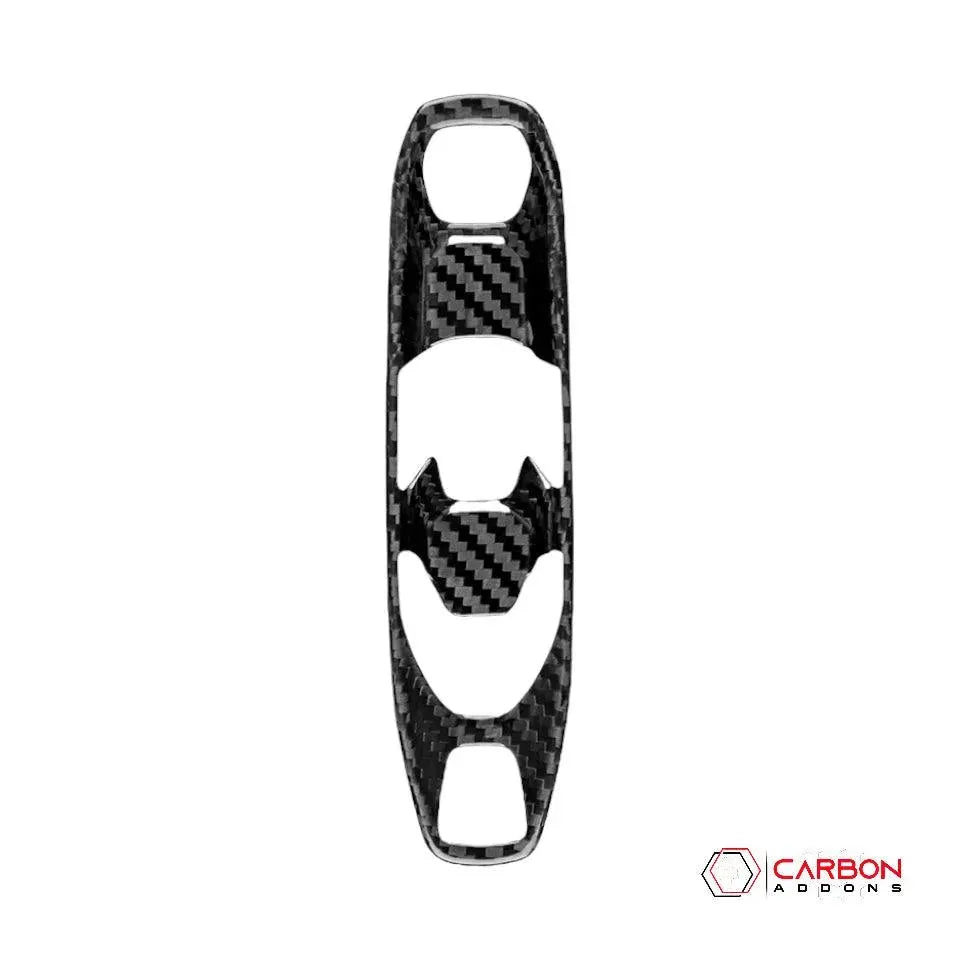 C8 Corvette Carbon Fiber Gear Shift Trim Cover - carbonaddons Carbon Fiber Parts, Accessories, Upgrades, Mods