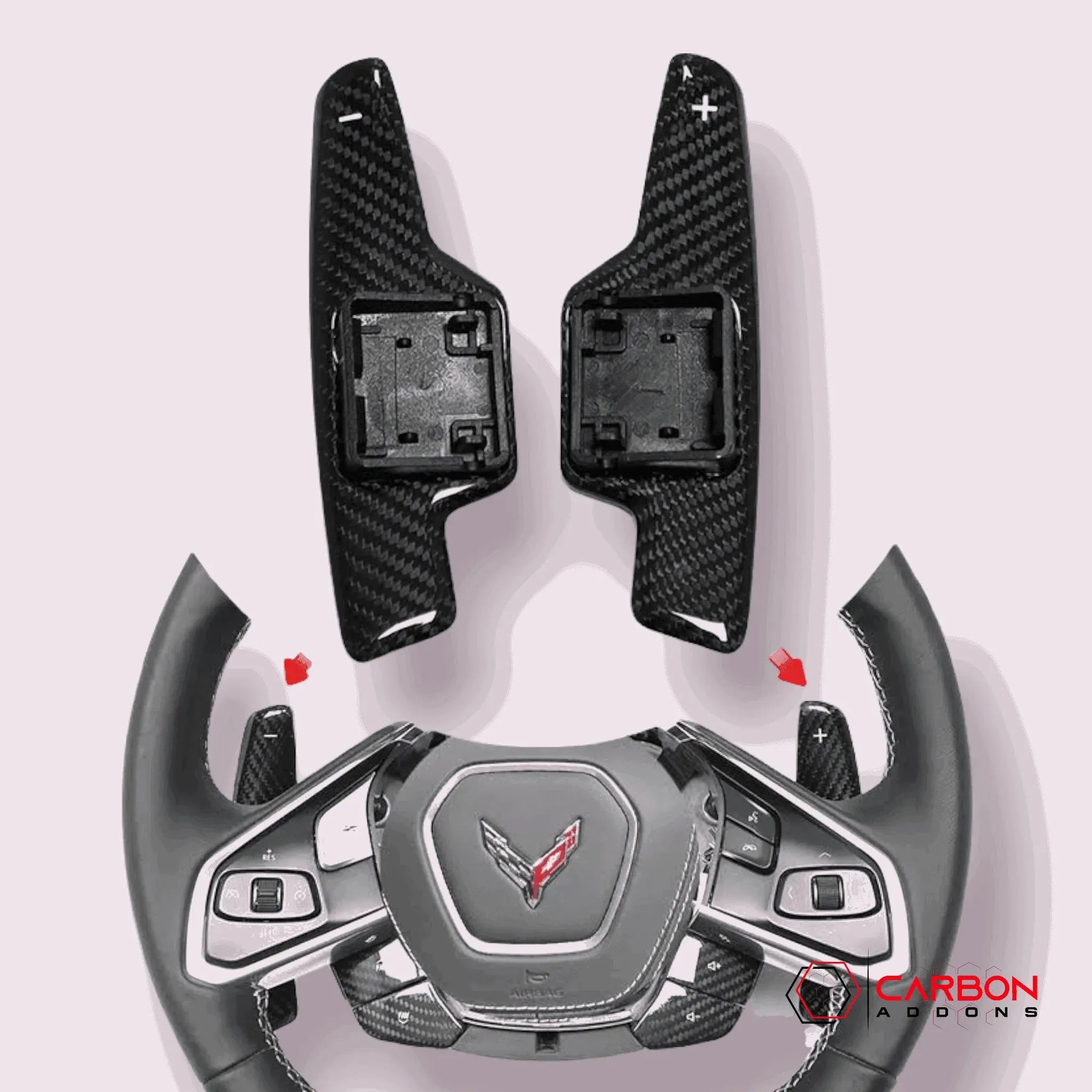 C8 CORVETTE CARBON FIBER PADDLE SHIFTER | DIRECT REPLACEMENT - carbonaddons Carbon Fiber Parts, Accessories, Upgrades, Mods