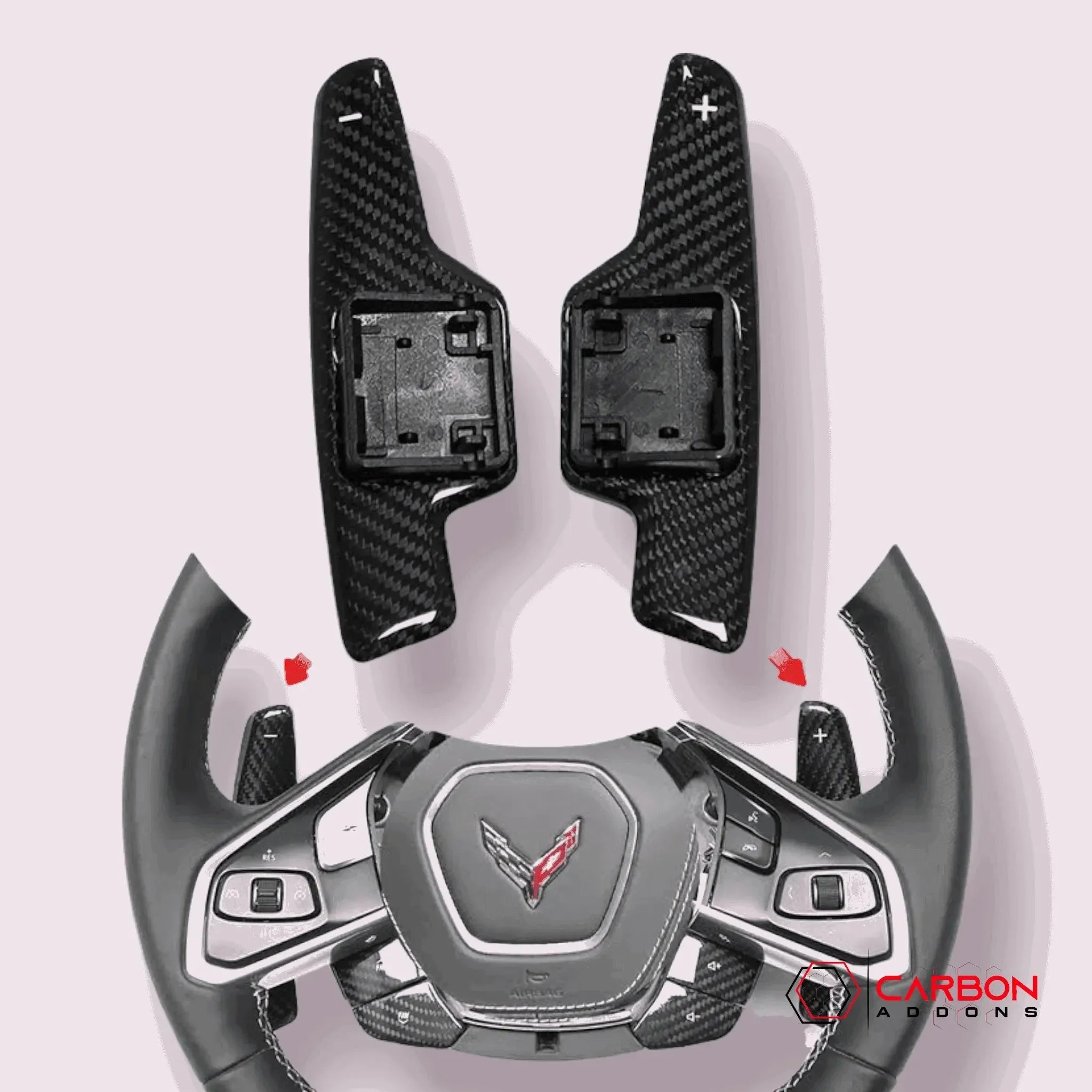 C8 CORVETTE CARBON FIBER PADDLE SHIFTER | DIRECT REPLACEMENT - carbonaddons Carbon Fiber Parts, Accessories, Upgrades, Mods