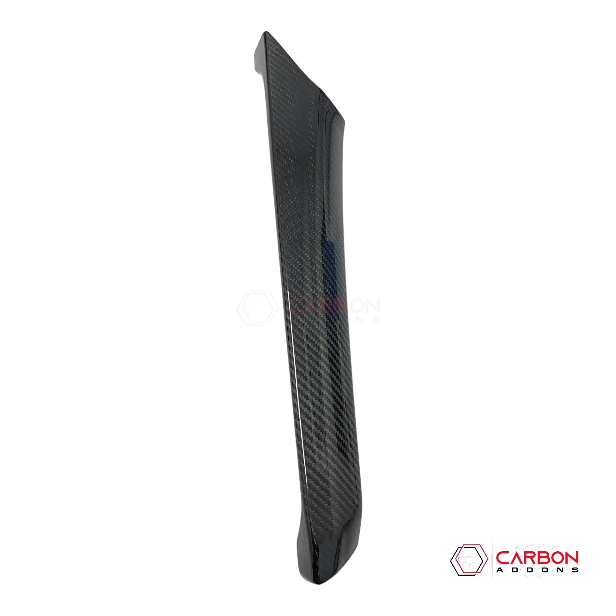 C8 Corvette Carbon Fiber Upper Right Center Console Cover - carbonaddons Carbon Fiber Parts, Accessories, Upgrades, Mods