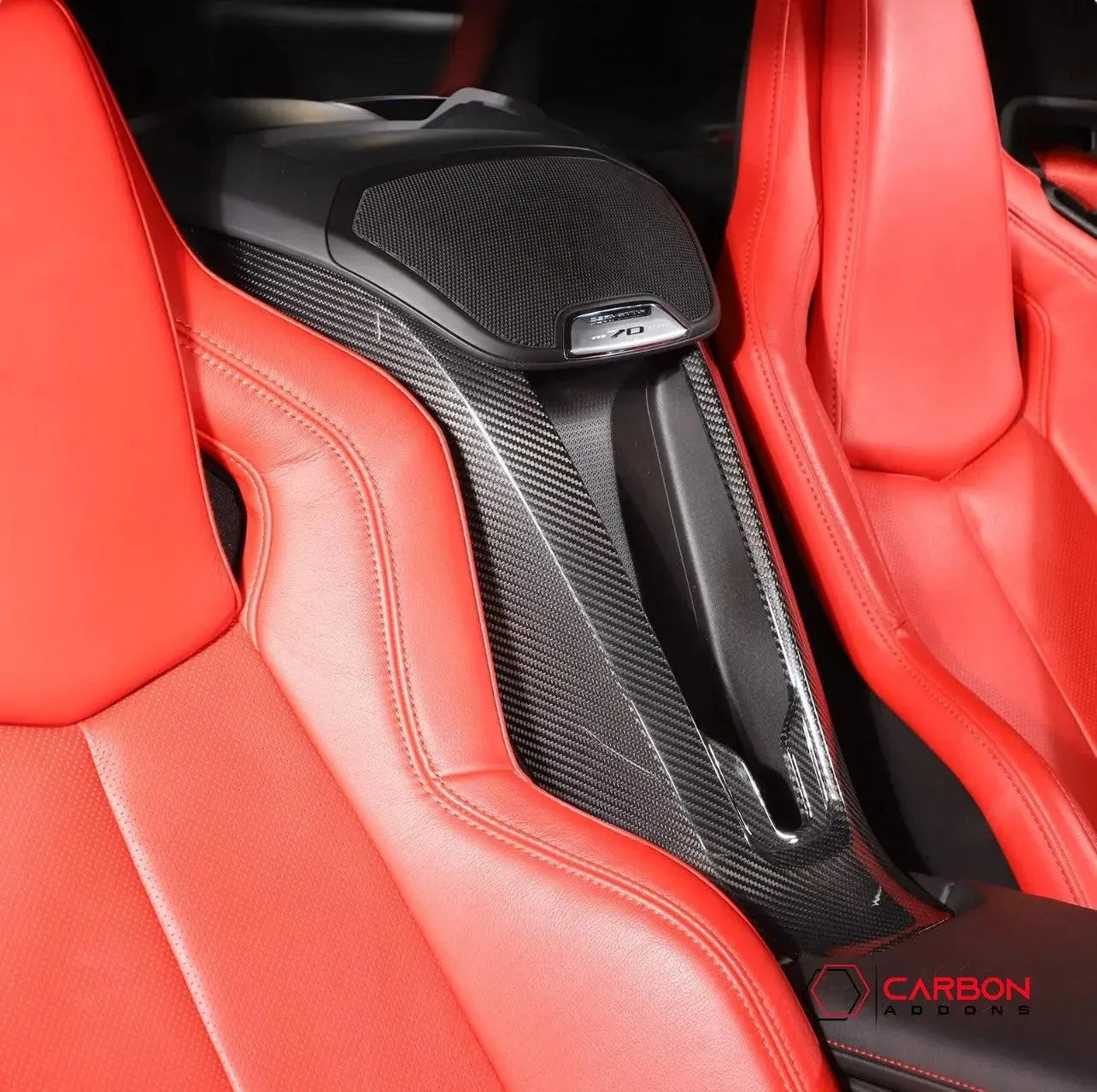 C8 Corvette Carbon Fiber Waterfall Panel Trim Cover - carbonaddons Carbon Fiber Parts, Accessories, Upgrades, Mods