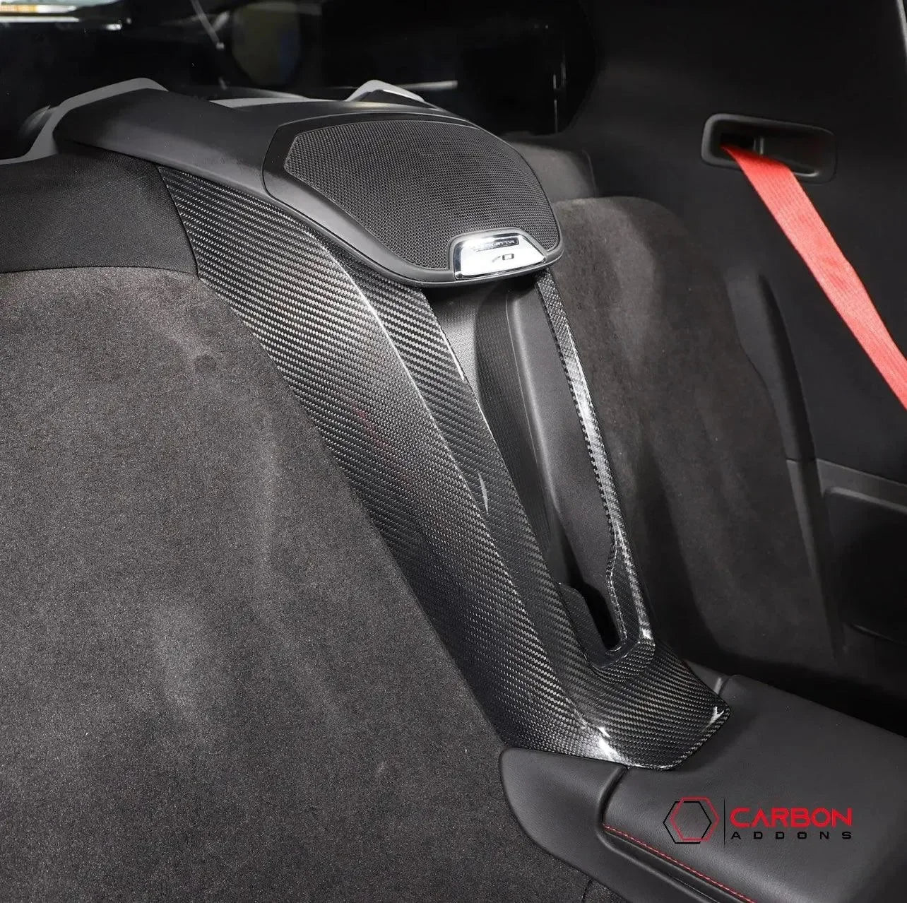 C8 Corvette Carbon Fiber Waterfall Panel Trim Cover - carbonaddons Carbon Fiber Parts, Accessories, Upgrades, Mods