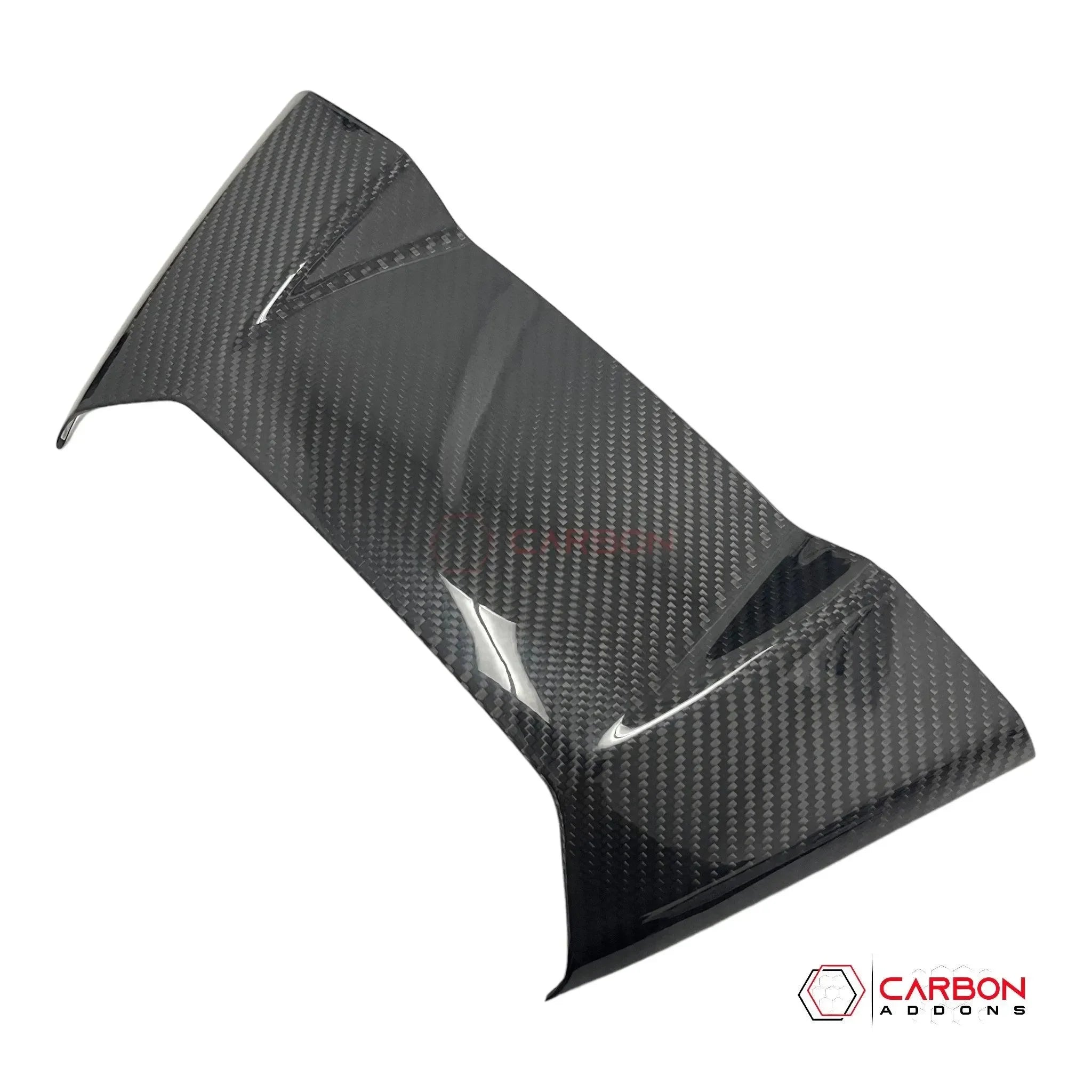 C8 Corvette Carbon Fiber Waterfall Speaker Upper Trim Cover - carbonaddons Carbon Fiber Parts, Accessories, Upgrades, Mods