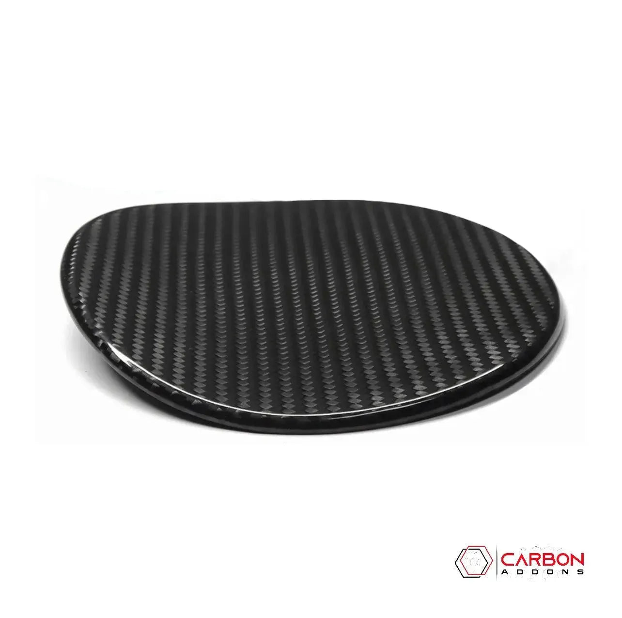 C8 Corvette Exterior Carbon Fiber Gas Cap Cover - carbonaddons Carbon Fiber Parts, Accessories, Upgrades, Mods