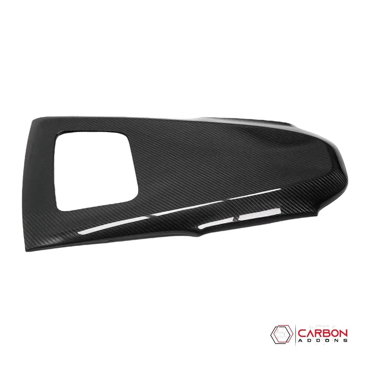 C8 Corvette Upper Dashboard HUD Trim Pad Carbon Fiber Cover - carbonaddons Carbon Fiber Parts, Accessories, Upgrades, Mods