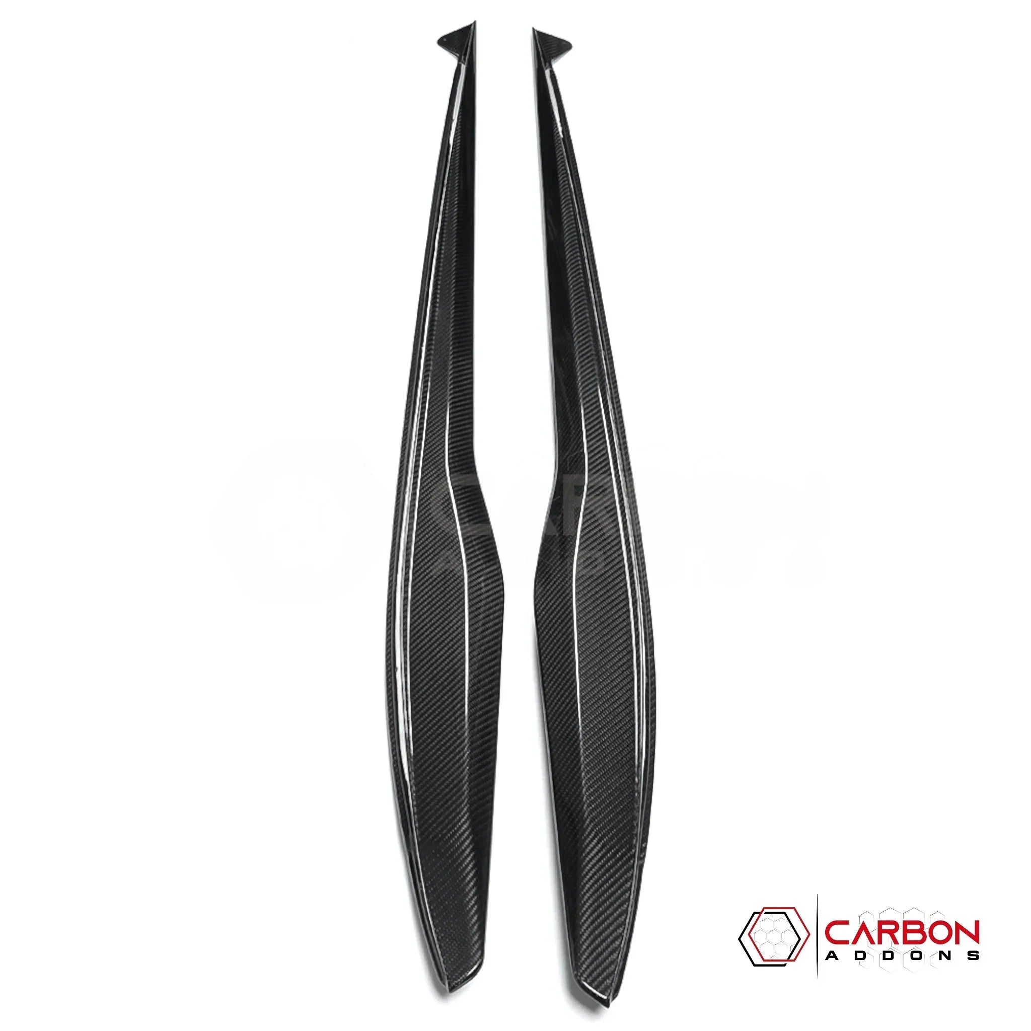 C8 Corvette Z06 & E-Ray DRY Carbon Fiber Side Skirts | 2023–2027 Real Dry Carbon OEM Fit