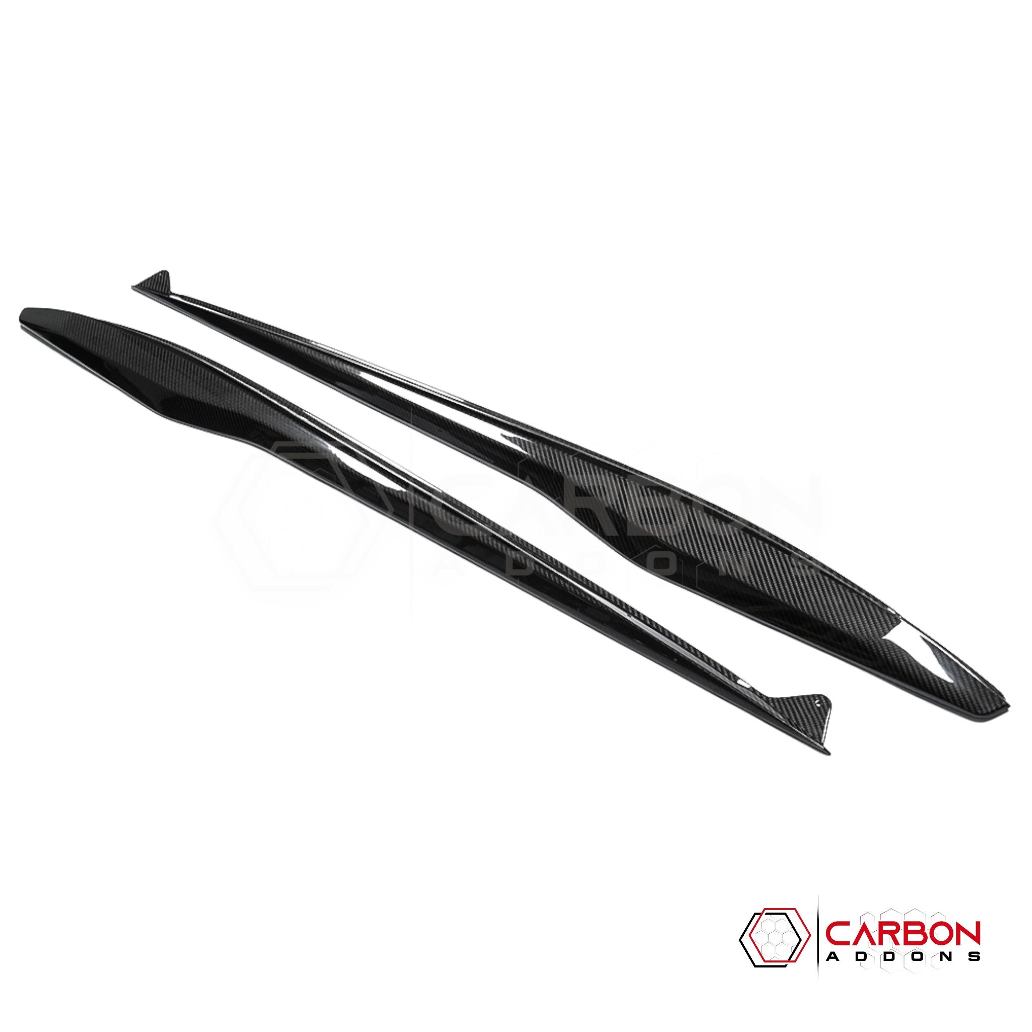 C8 Corvette Z06 & E-Ray Carbon Fiber Side Skirts | 2023–2024 Real Dry Carbon OEM Fit