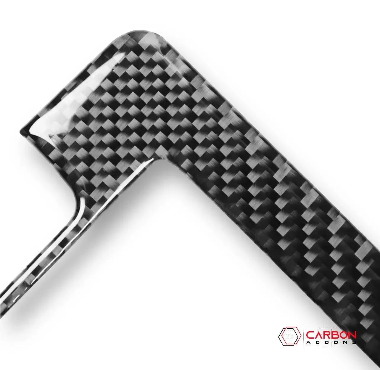Carbon Fiber Infotainment Radio Screen Trim Overlay for Dodge Challenger 2015 - carbonaddons Carbon Fiber Parts, Accessories, Upgrades, Mods