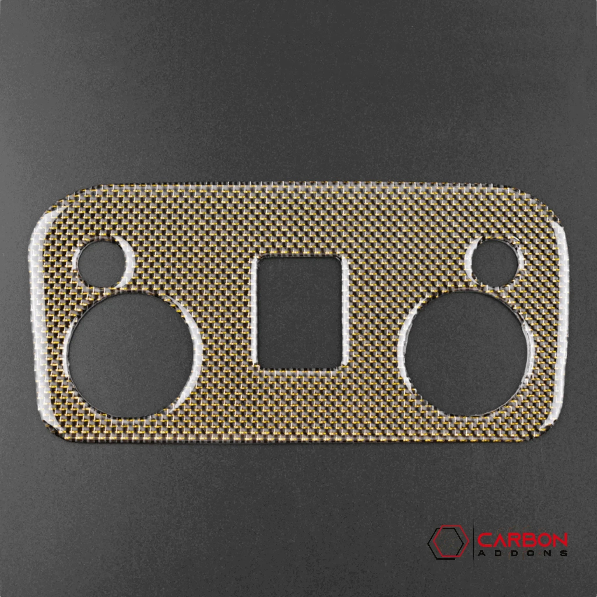 Carbon Fiber Overhead Dome Light Trim Overlay for Ford Mustang 2015-2023 - carbonaddons Carbon Fiber Parts, Accessories, Upgrades, Mods
