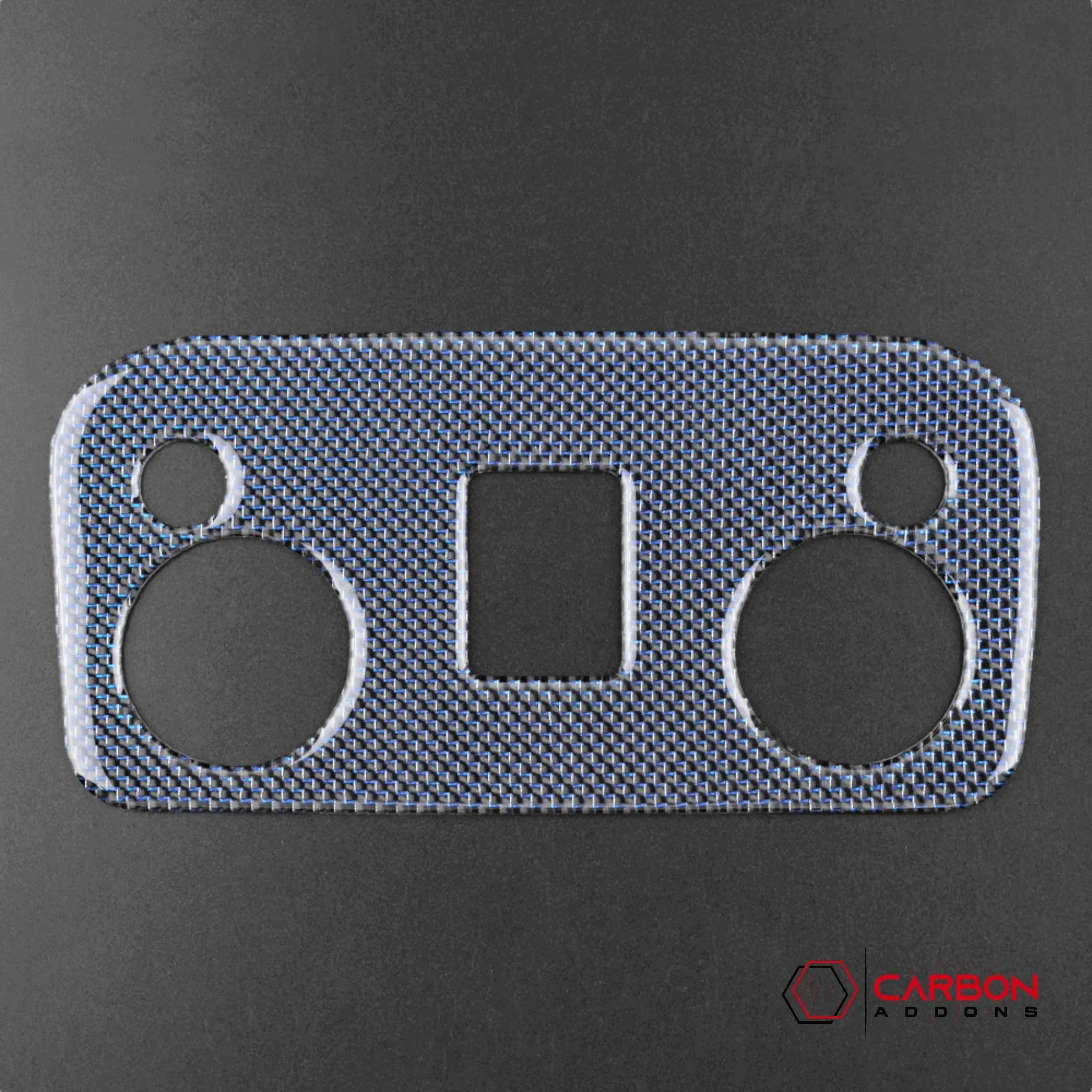 Carbon Fiber Overhead Dome Light Trim Overlay for Ford Mustang 2015-2023 - carbonaddons Carbon Fiber Parts, Accessories, Upgrades, Mods