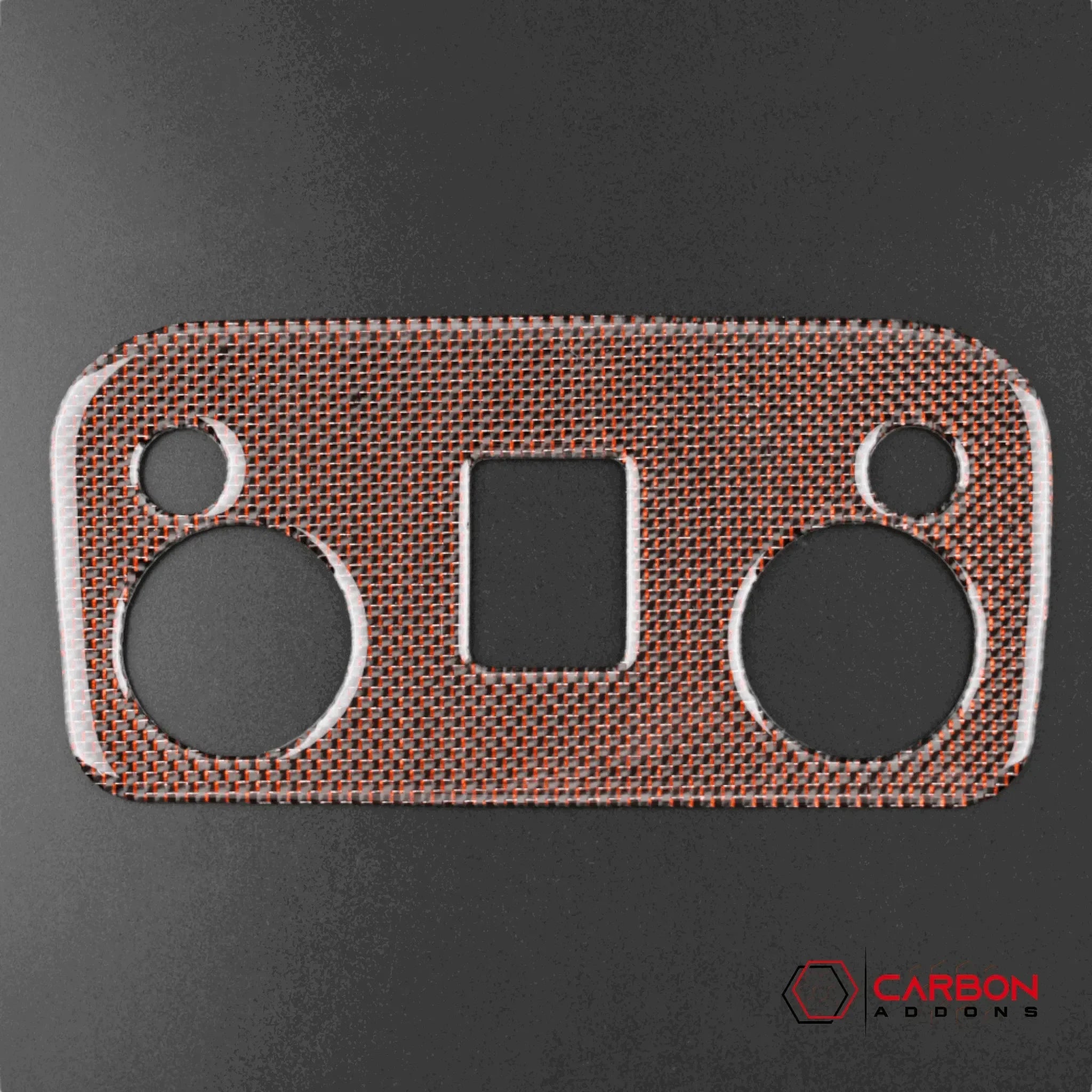 Carbon Fiber Overhead Dome Light Trim Overlay for Ford Mustang 2015-2023 - carbonaddons Carbon Fiber Parts, Accessories, Upgrades, Mods