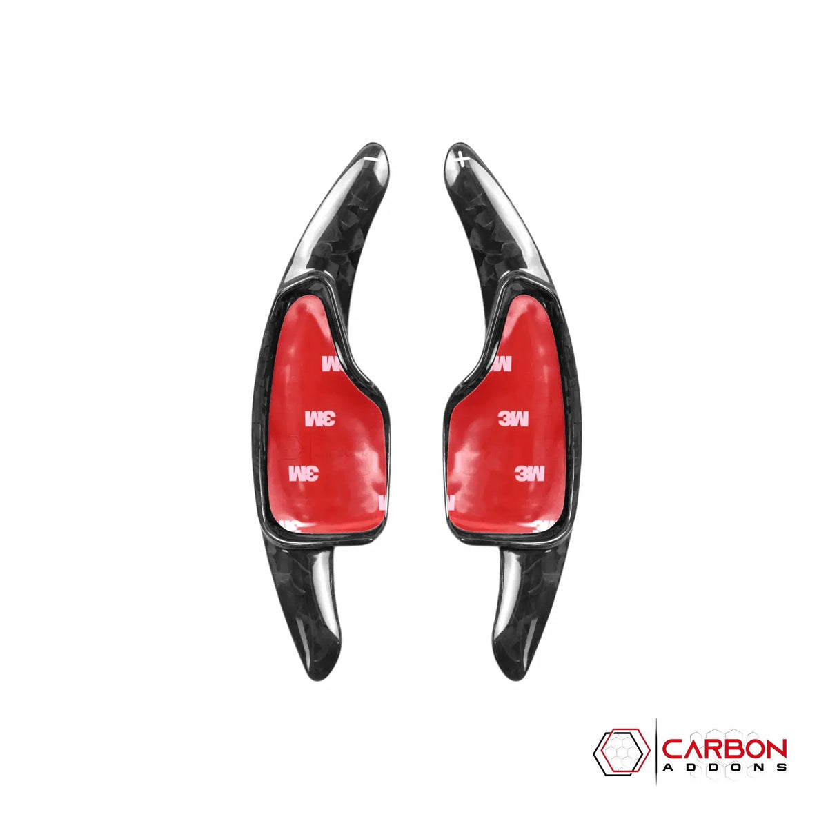 Real carbon fiber paddle shifters with 3M adhesive for American vehicles