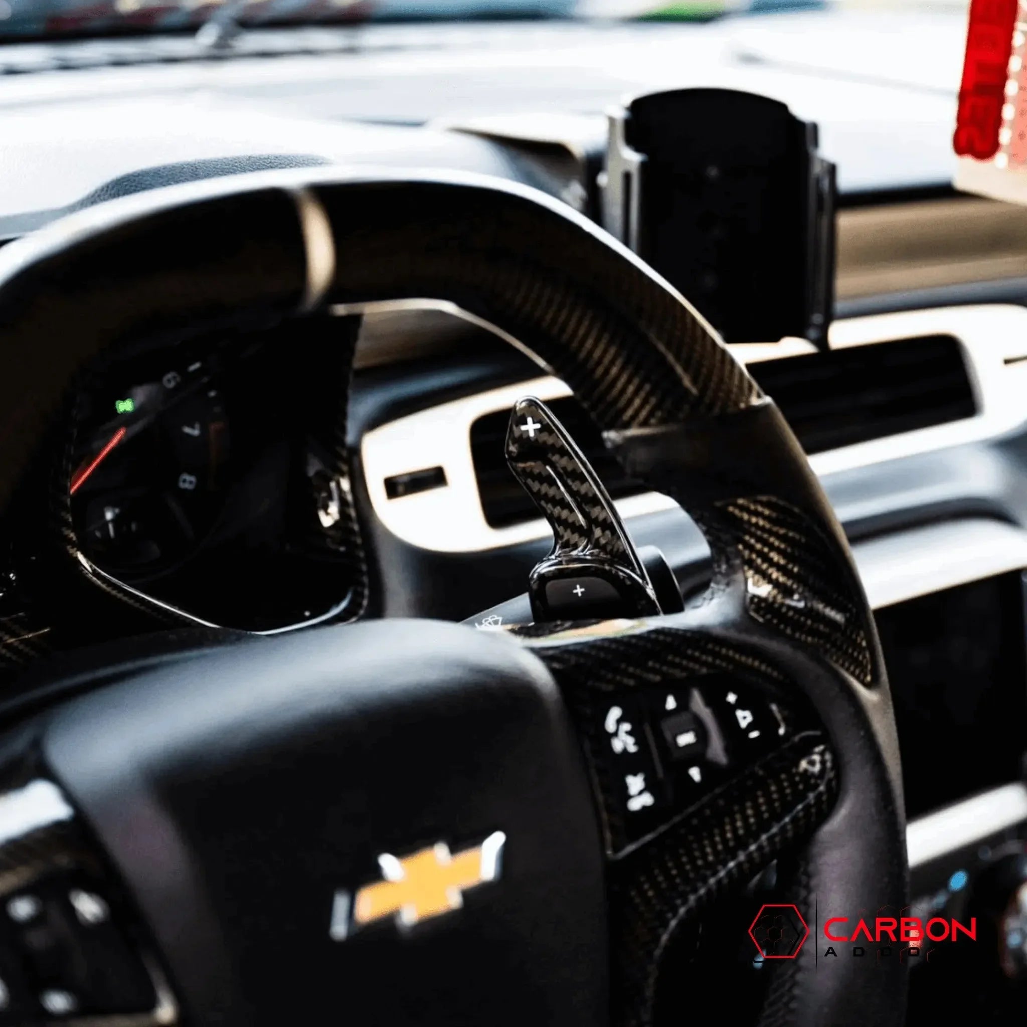 Carbon Fiber Paddle Shifter Extension | 2012-2015 Chevy 5th Gen Camaro - carbonaddons Carbon Fiber Parts, Accessories, Upgrades, Mods