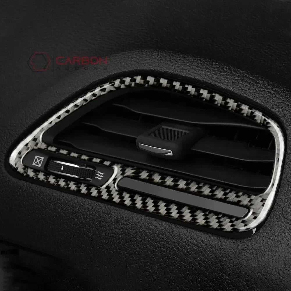 Carbon Fiber Passenger Air Vent Overlay for Dodge Challenger 2015-2023 - carbonaddons Carbon Fiber Parts, Accessories, Upgrades, Mods