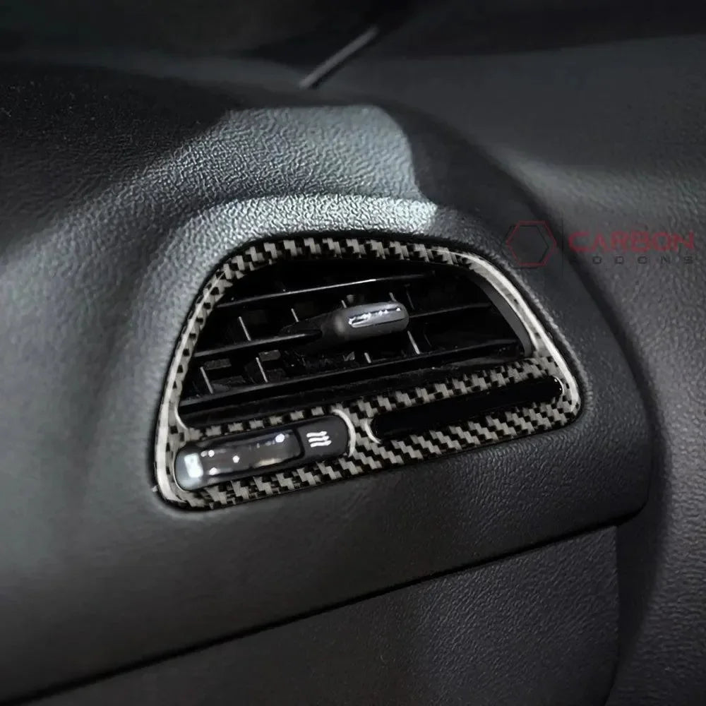 Carbon Fiber Passenger Air Vent Overlay for Dodge Challenger 2015-2023 - carbonaddons Carbon Fiber Parts, Accessories, Upgrades, Mods